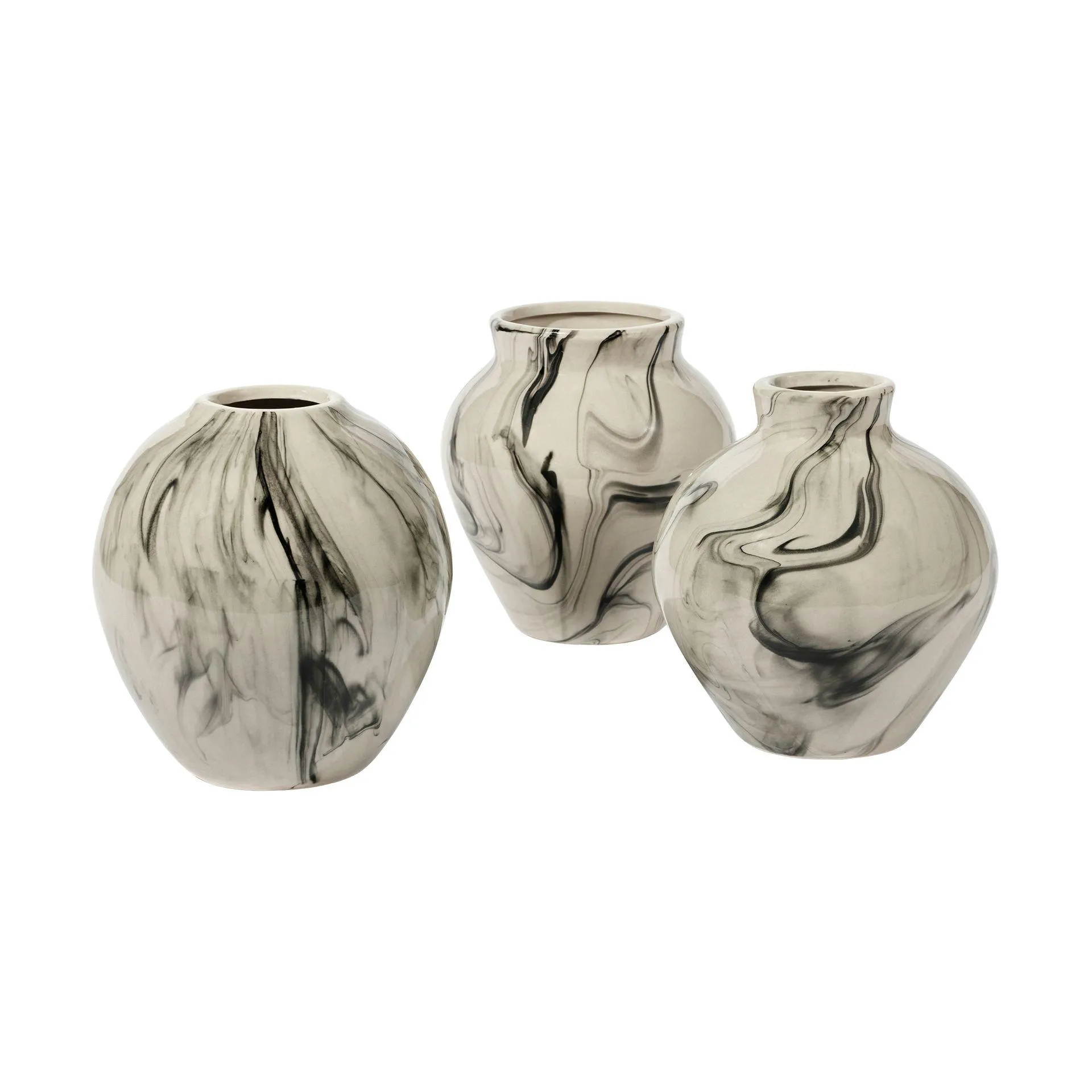 Ingrid ceramic vase 14.5 cm 3-pack