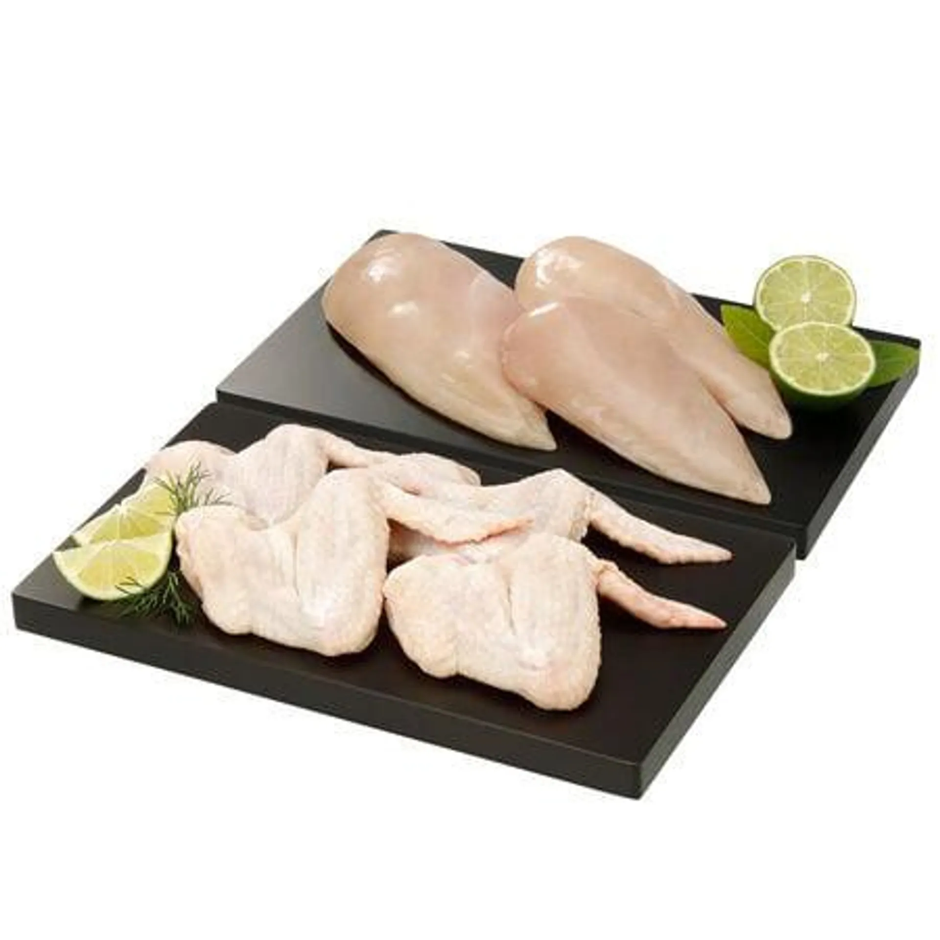 LOTE de Pollo: 1Kg de Pechugas + 1Kg de Alas