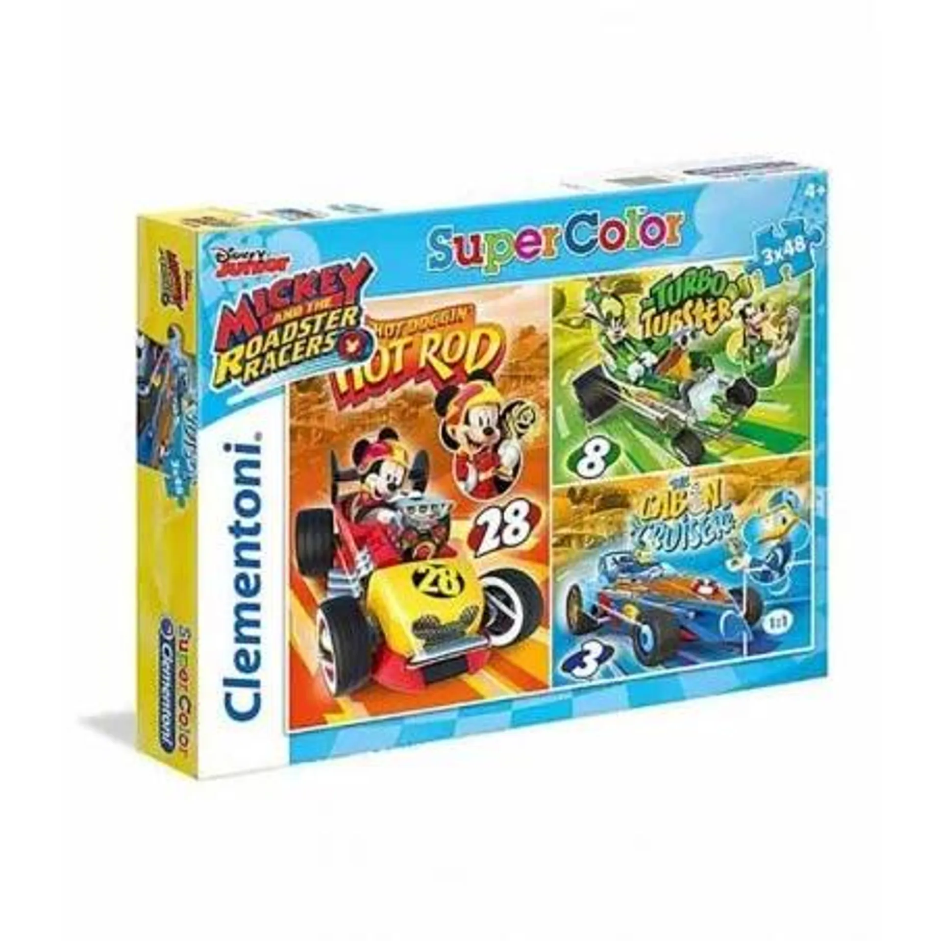 Puzzle 3 X 48 Piezas Disney Mickey y la Carrera