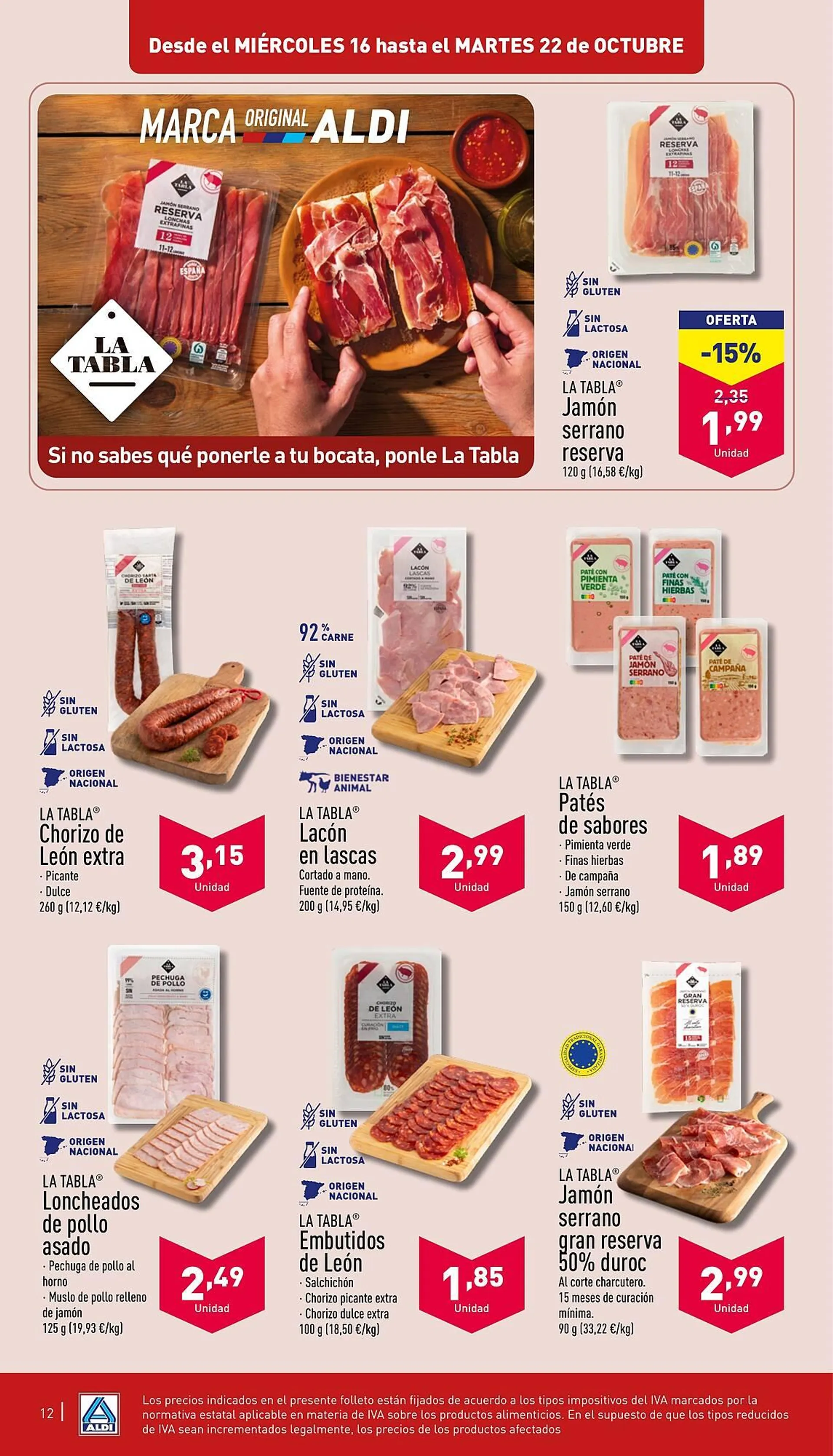 Catálogo de Folleto ALDI 16 de octubre al 22 de octubre 2024 - Página 12