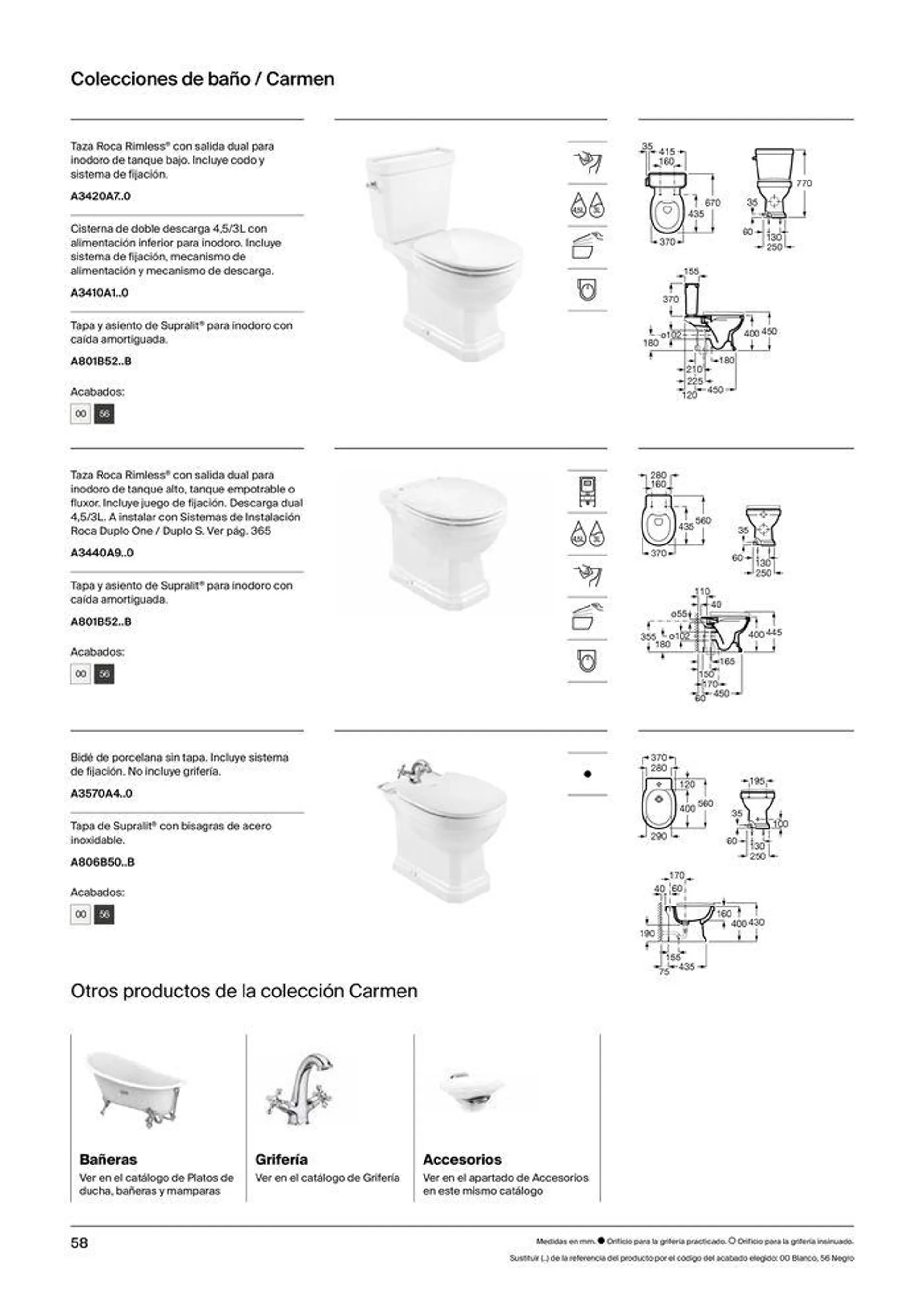 Catálogo de Colecciones de Baño, Muebles y Accesorios 19 de septiembre al 31 de diciembre 2024 - Página 60