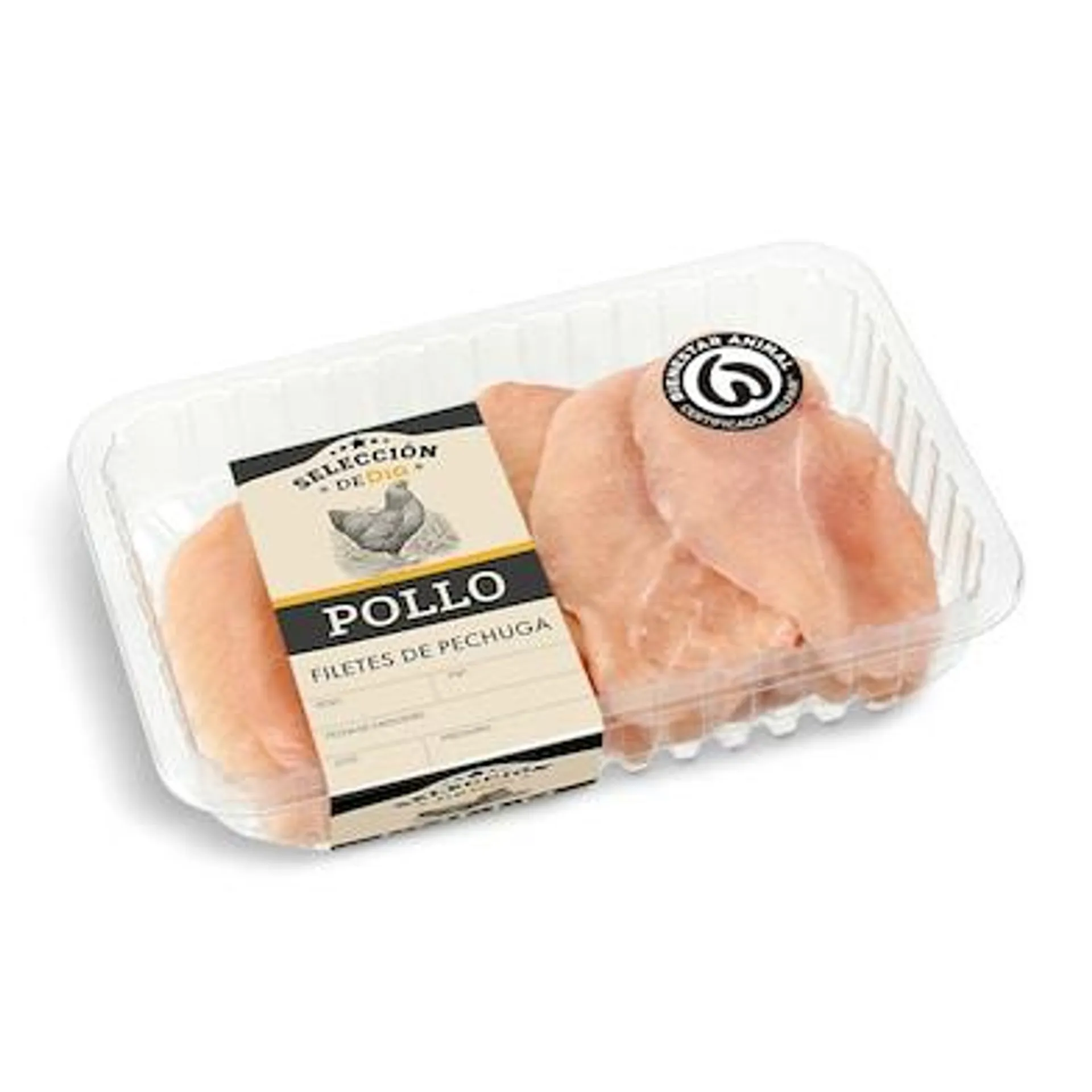 Filetes de pechuga de pollo Selección de Dia bandeja 550 g aprox.