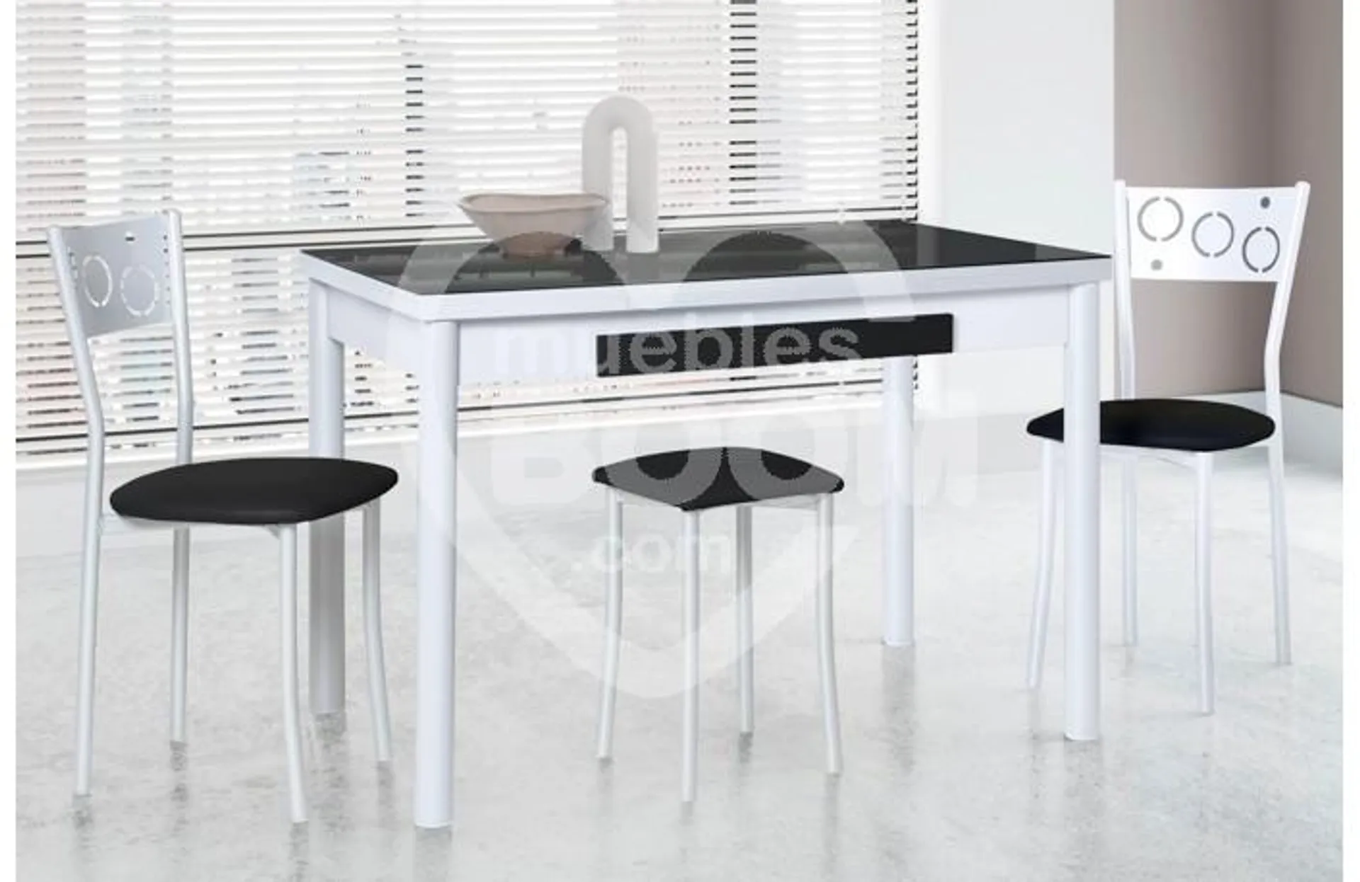 Mesas cocina cristal extensibles 127.019