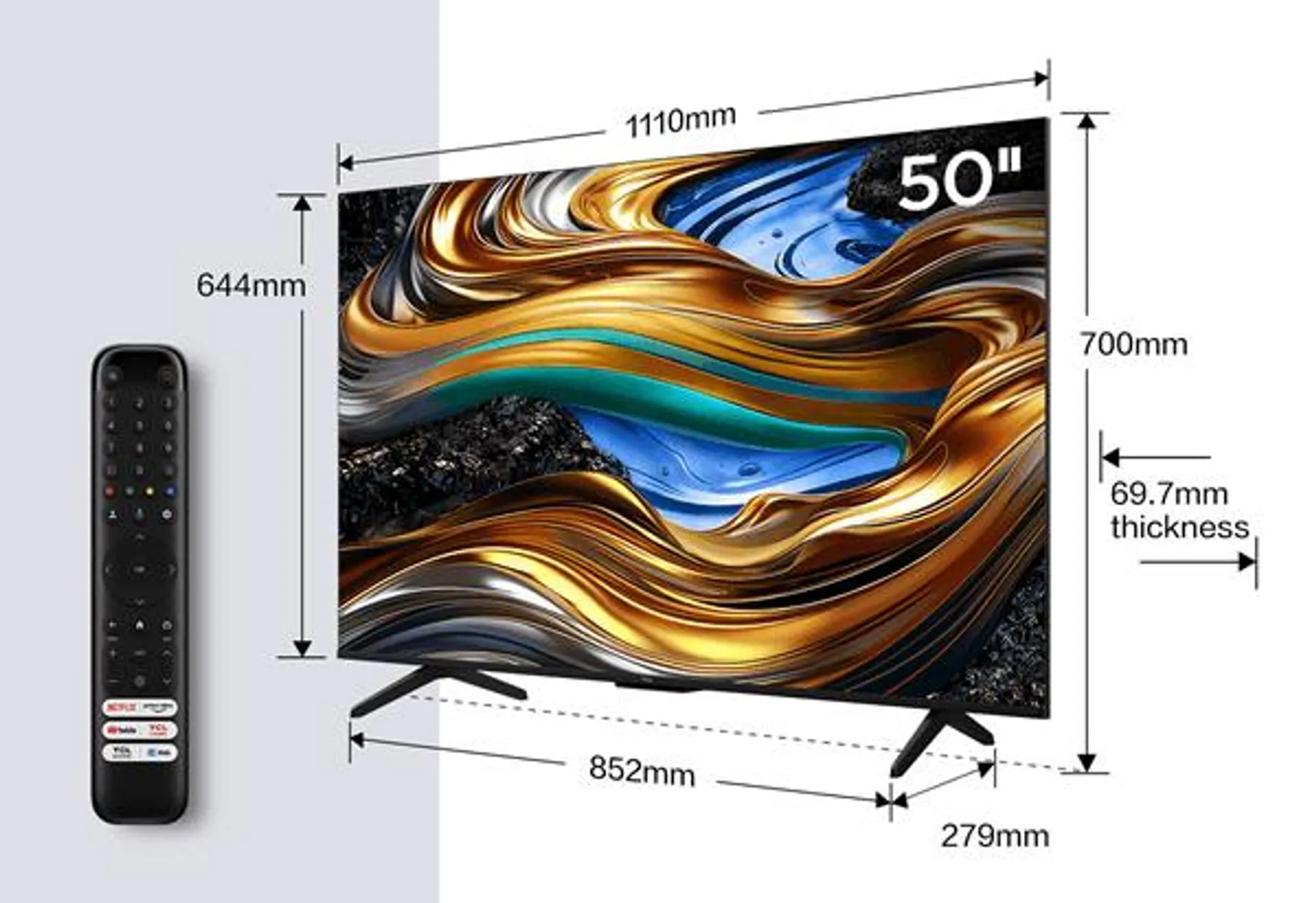 TELEVISOR TCL 50P P75 SERIES 50P755 LED 4K ULTRA HD