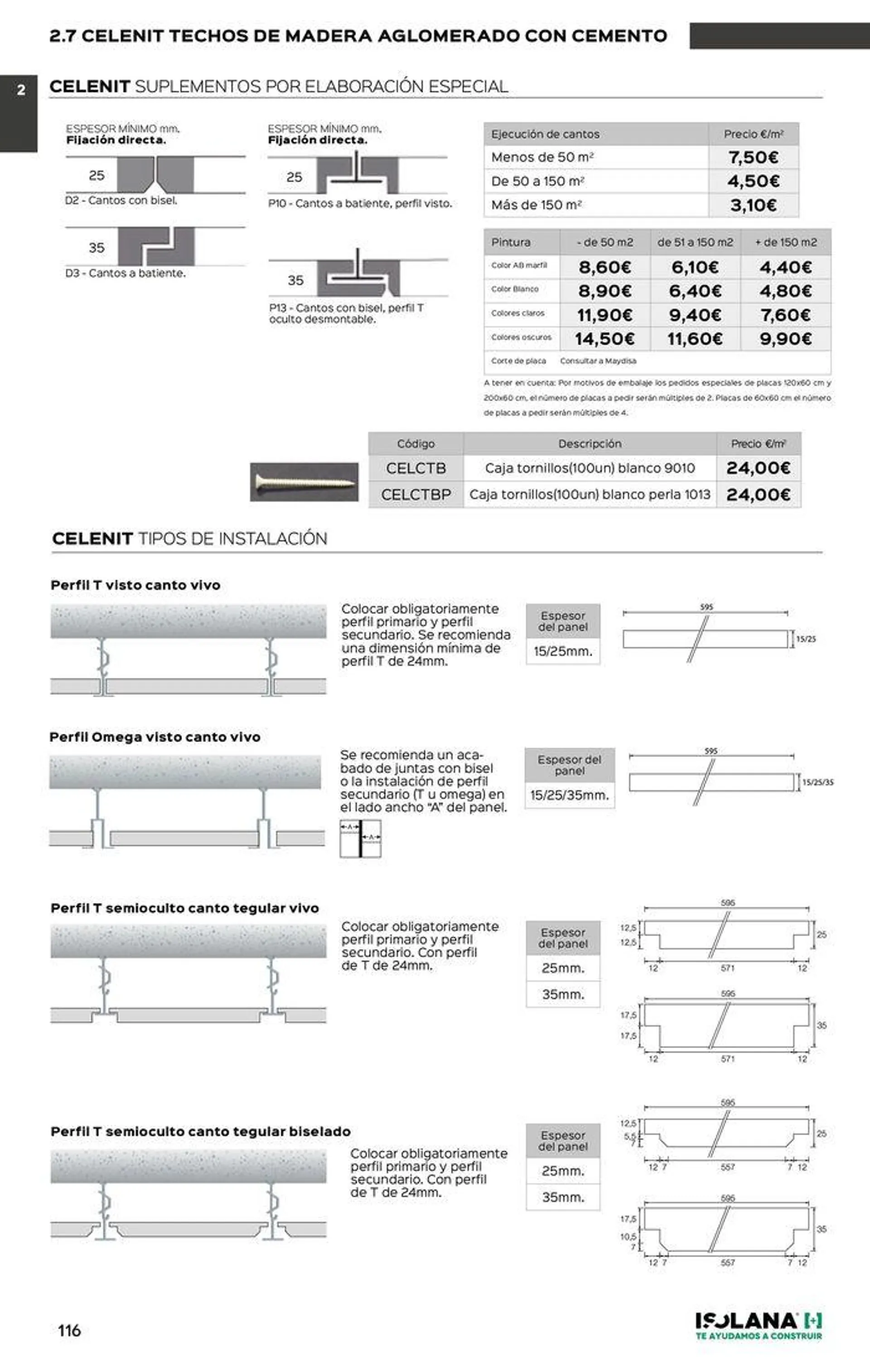 Catálogo de TECHOS ACÚSTICOS – TARIFA ISOLANA 2024 11 de junio al 30 de junio 2024 - Página 41