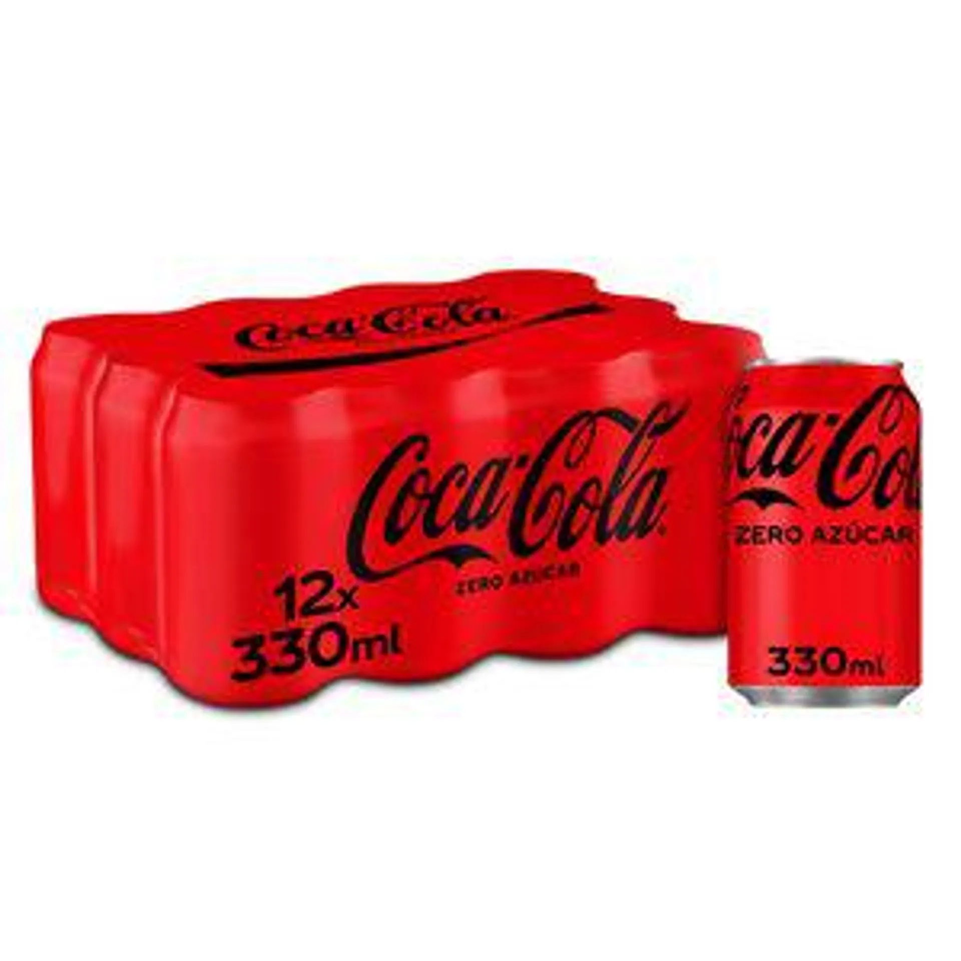 COCA-COLA zero pack 12 latas 33 cl