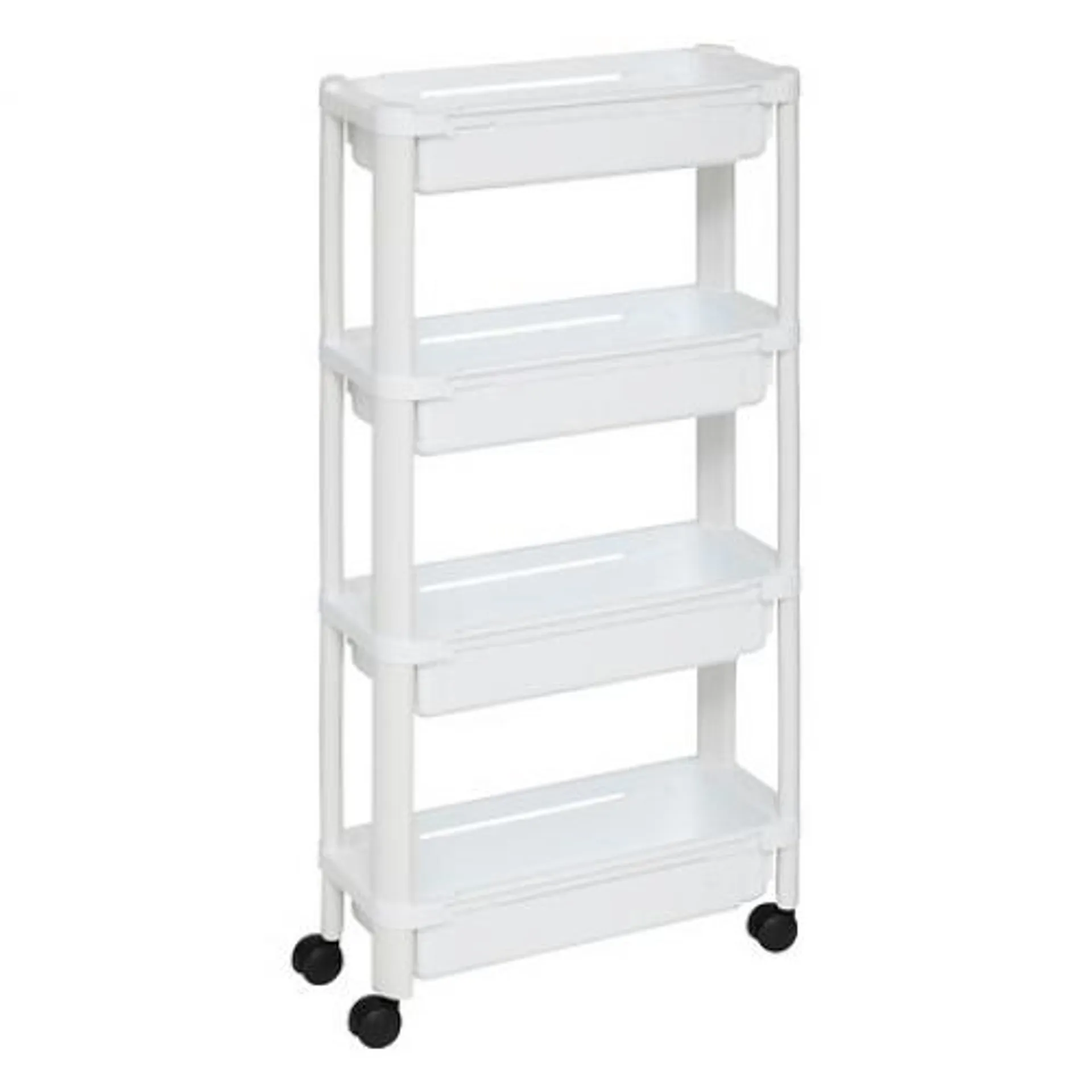 CARRITO EXTENSIBLE DE 4 NIVELES BLANCO