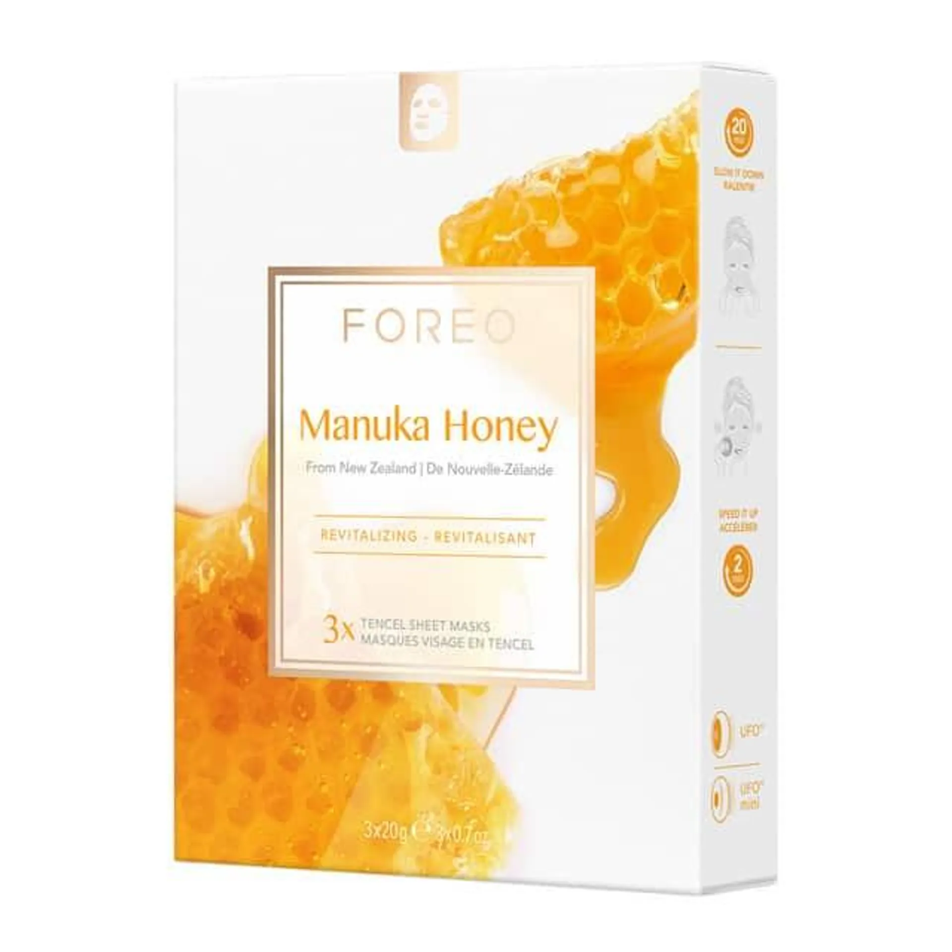 Mascarilla facial revitalizante Manuka Honey para piel madura FOREO