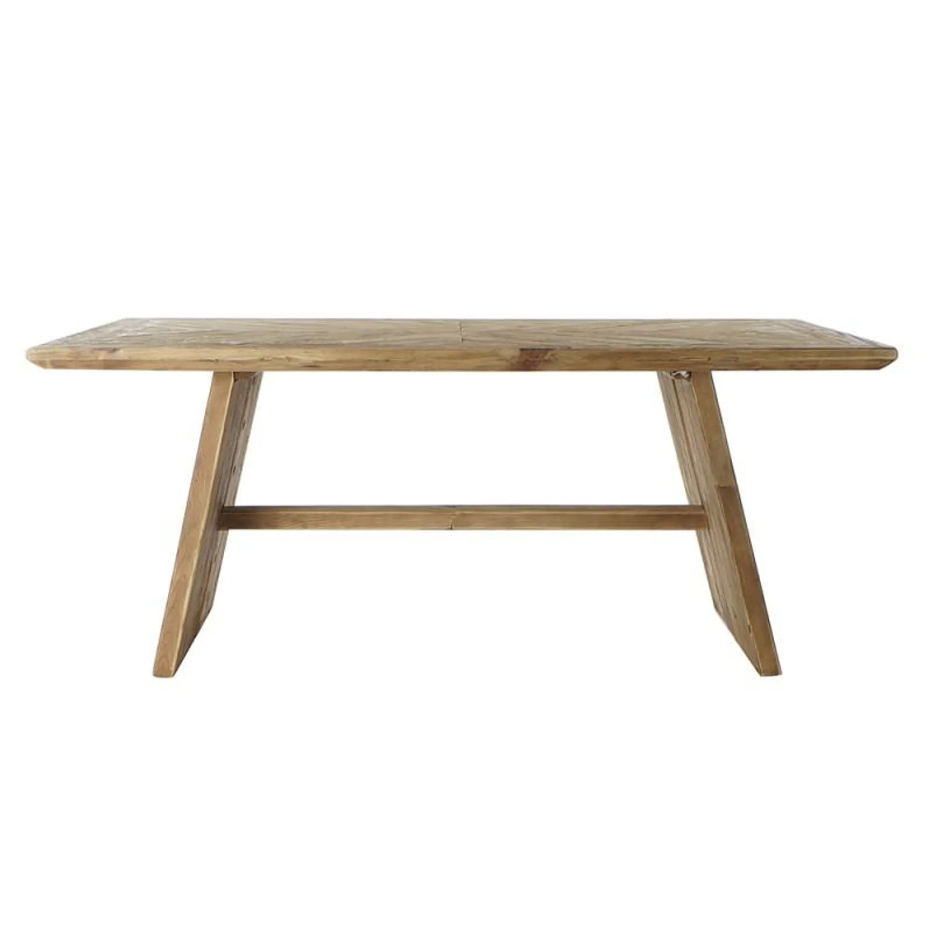 Rectangular dining table recycled wood 180cm