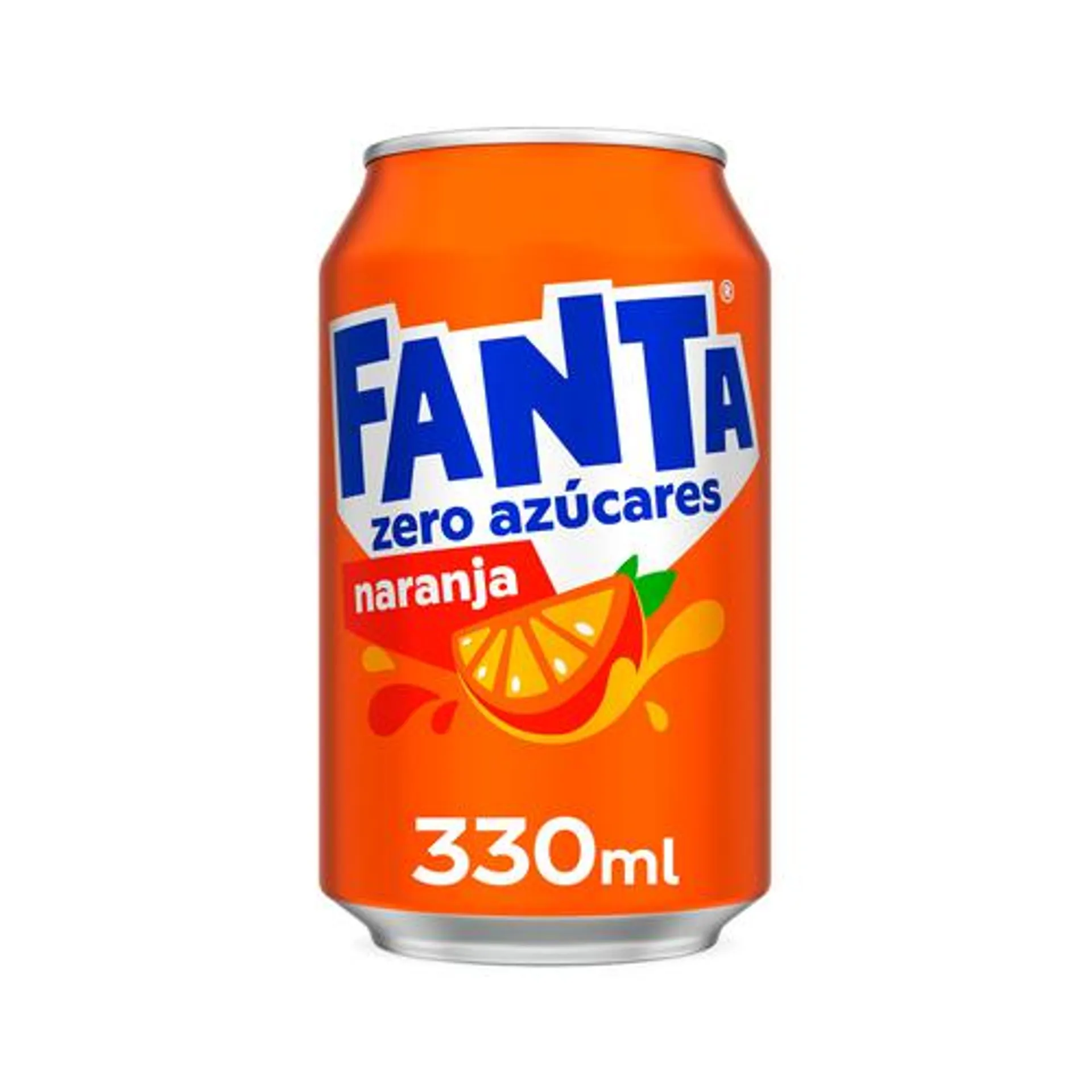 FANTA ZERO Refresco de naranja lata de 33 cl.