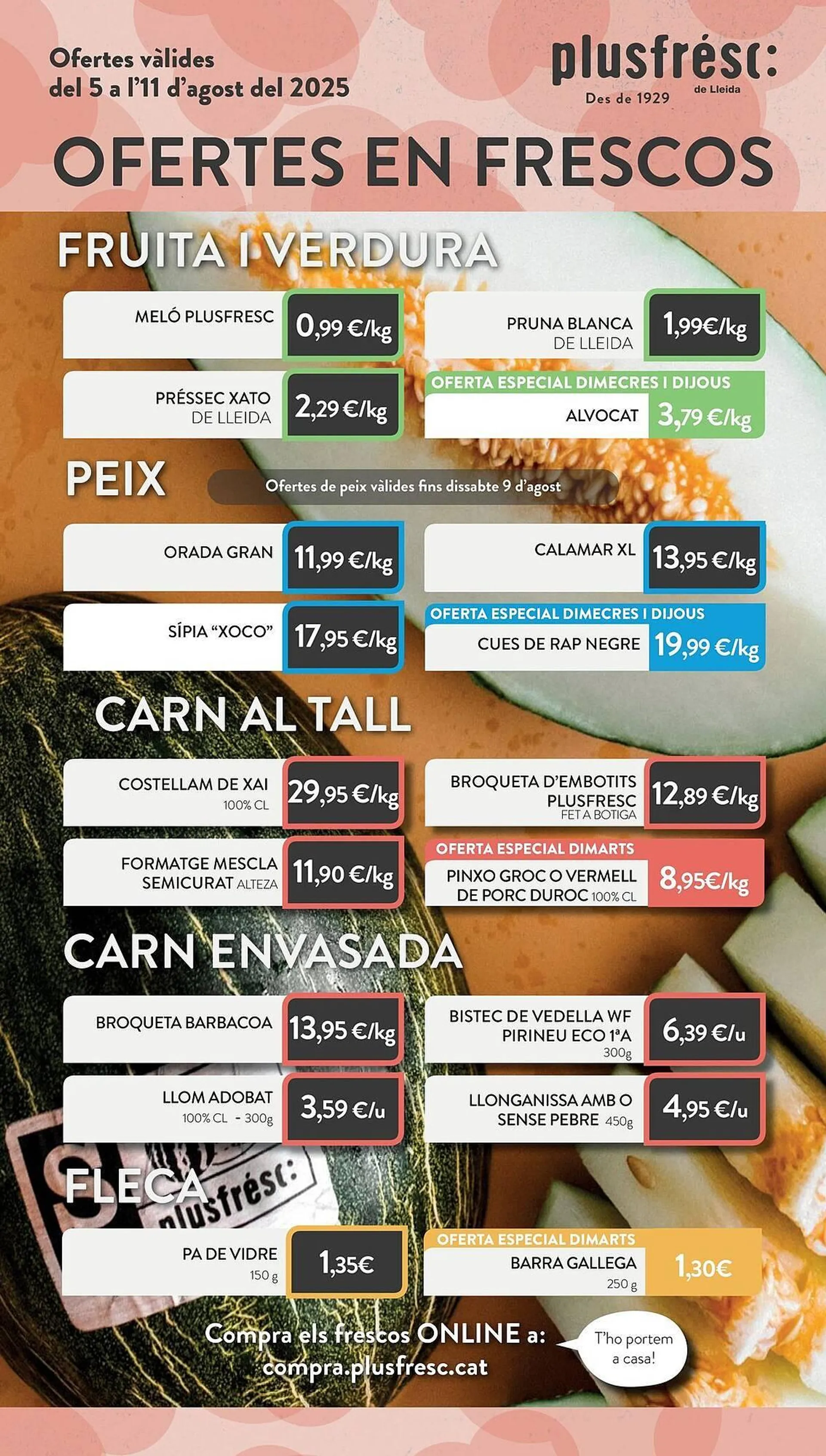 Catálogo de Folleto Plusfresc 5 de agosto al 11 de agosto 2025 - Página 1