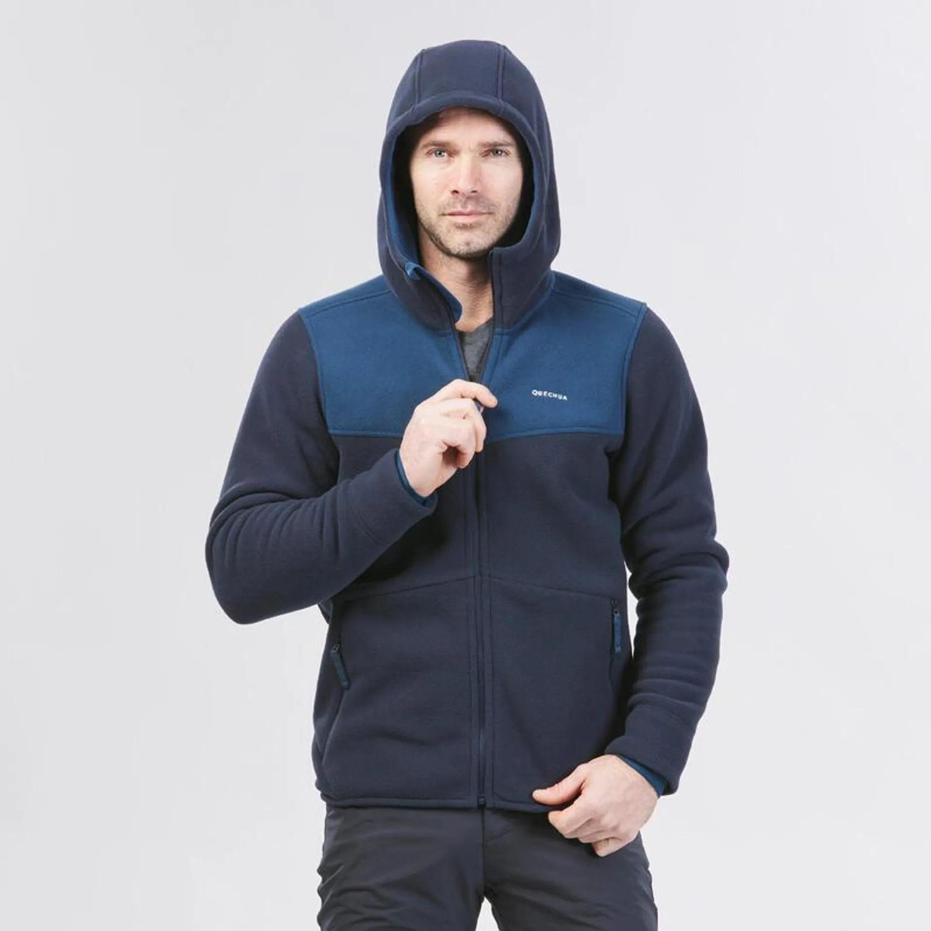 Chaqueta polar de montaña y nieve con capucha Hombre Quechua SH100 U-Warm