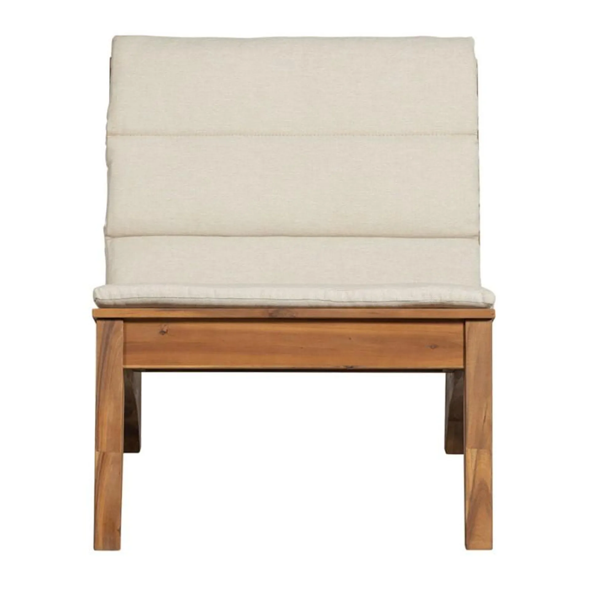 Kenai acacia natural outdoor armchair