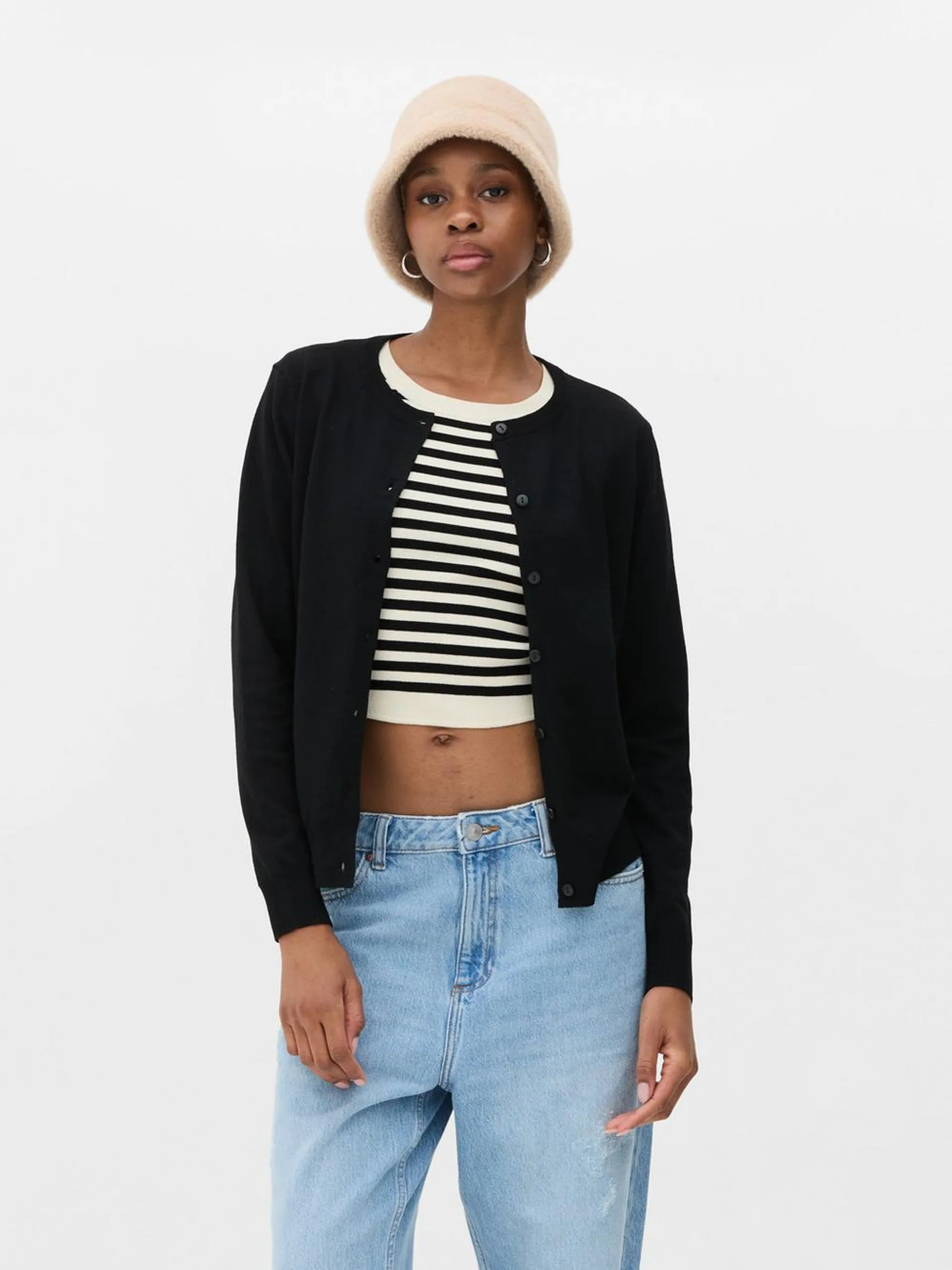 Classic Crew Neck Cardigan