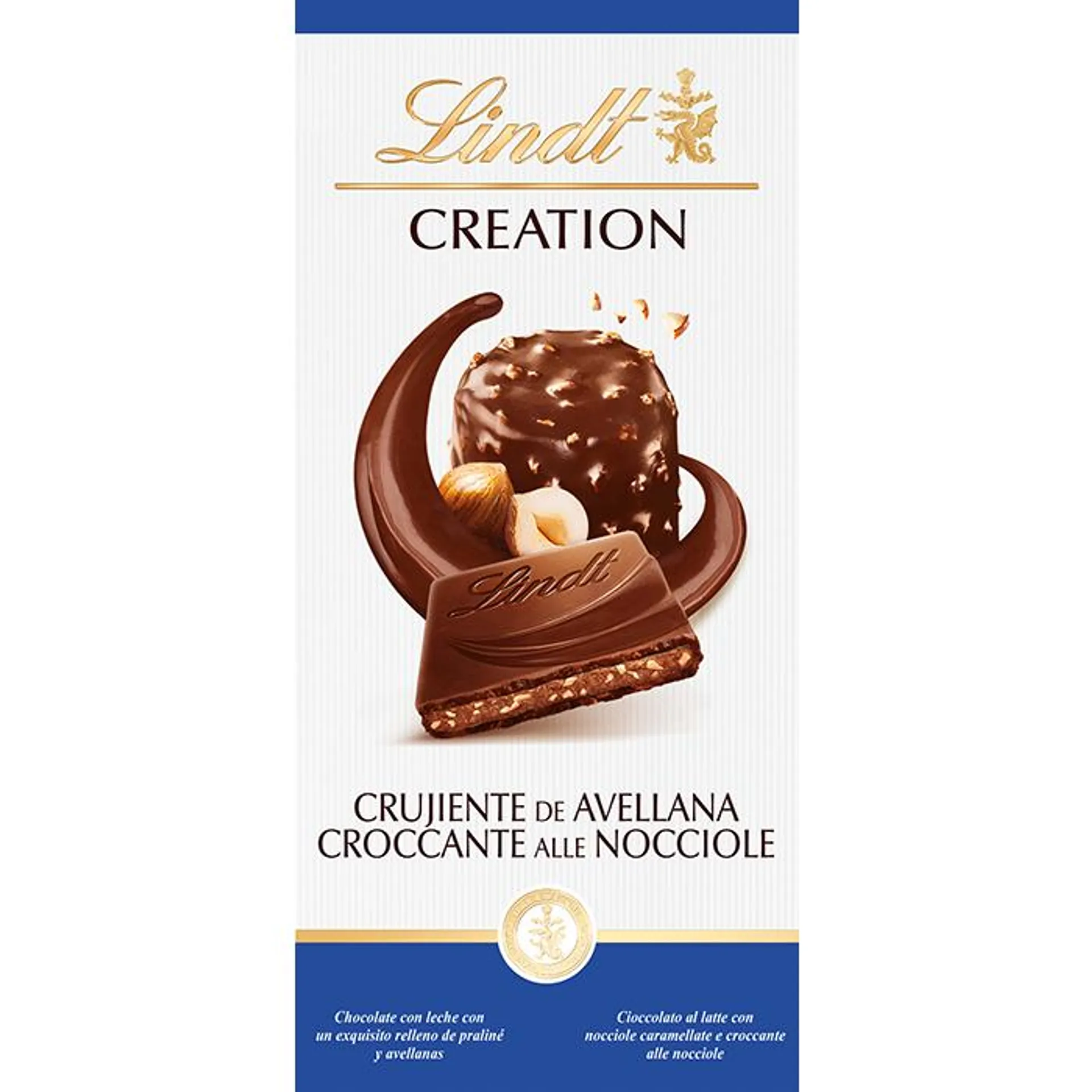 Tableta de Chocolate Creation Crujiente de Avellana Leche 150g - Lindt