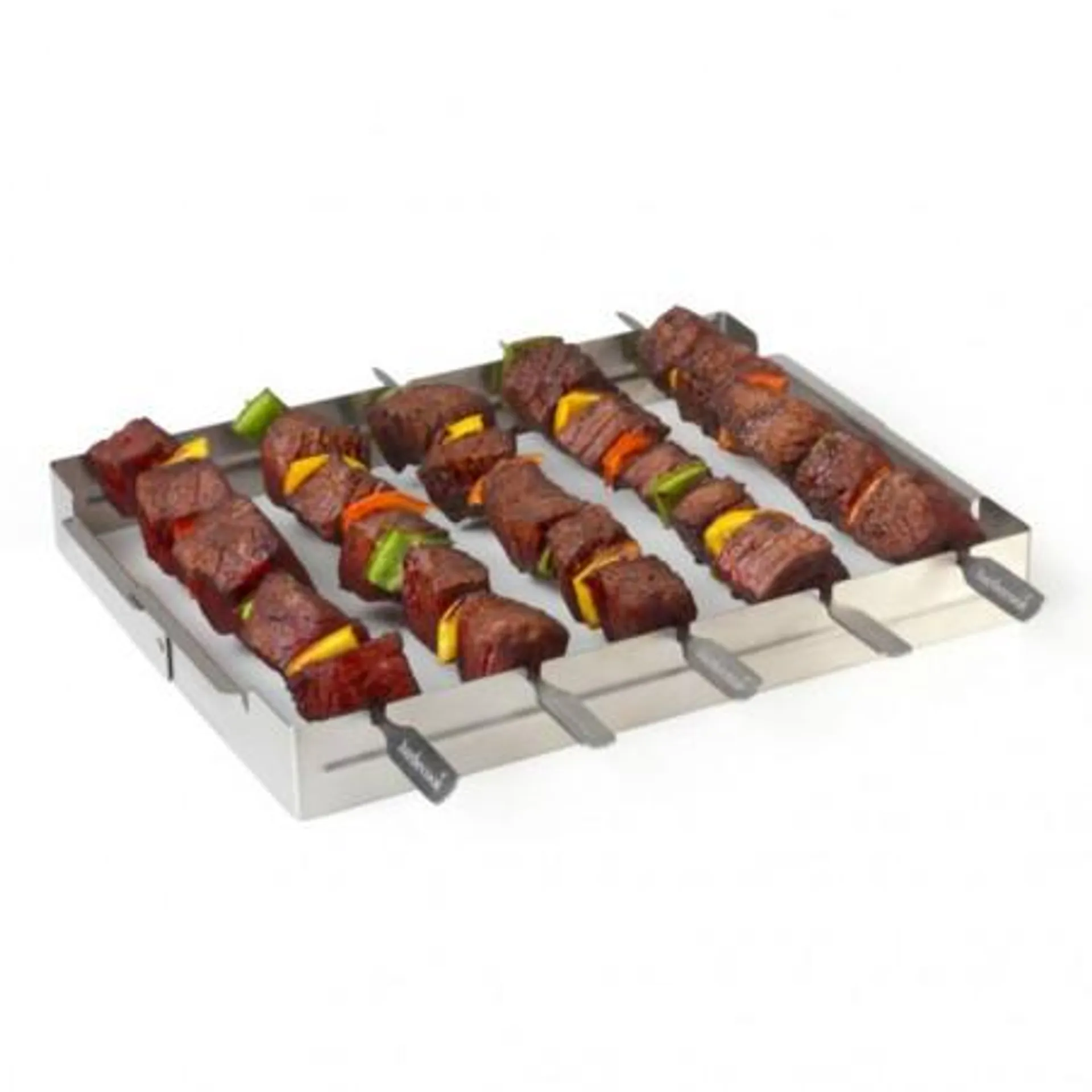 ASADOR BBQ DE 5 BROCHETAS 35.5X26.5X4CM