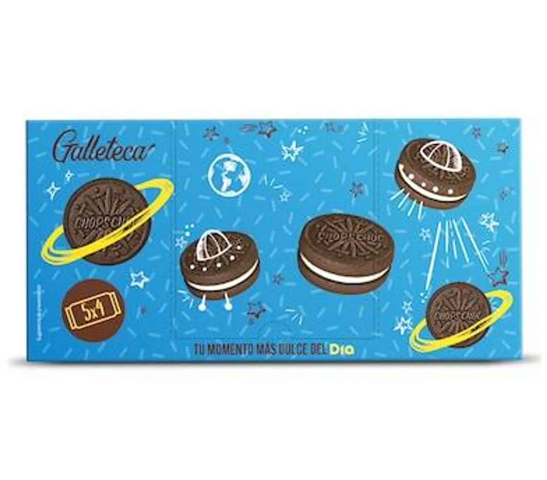 Galletas de cacao rellenas de crema sabor vainilla (30%)