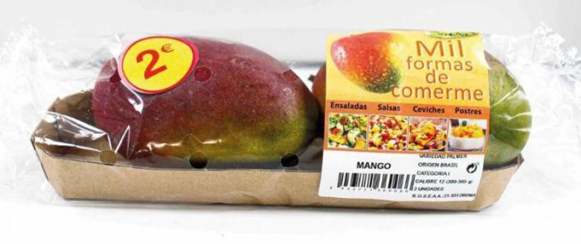 Mango palmer dulce natural tropic bandeja 600gr