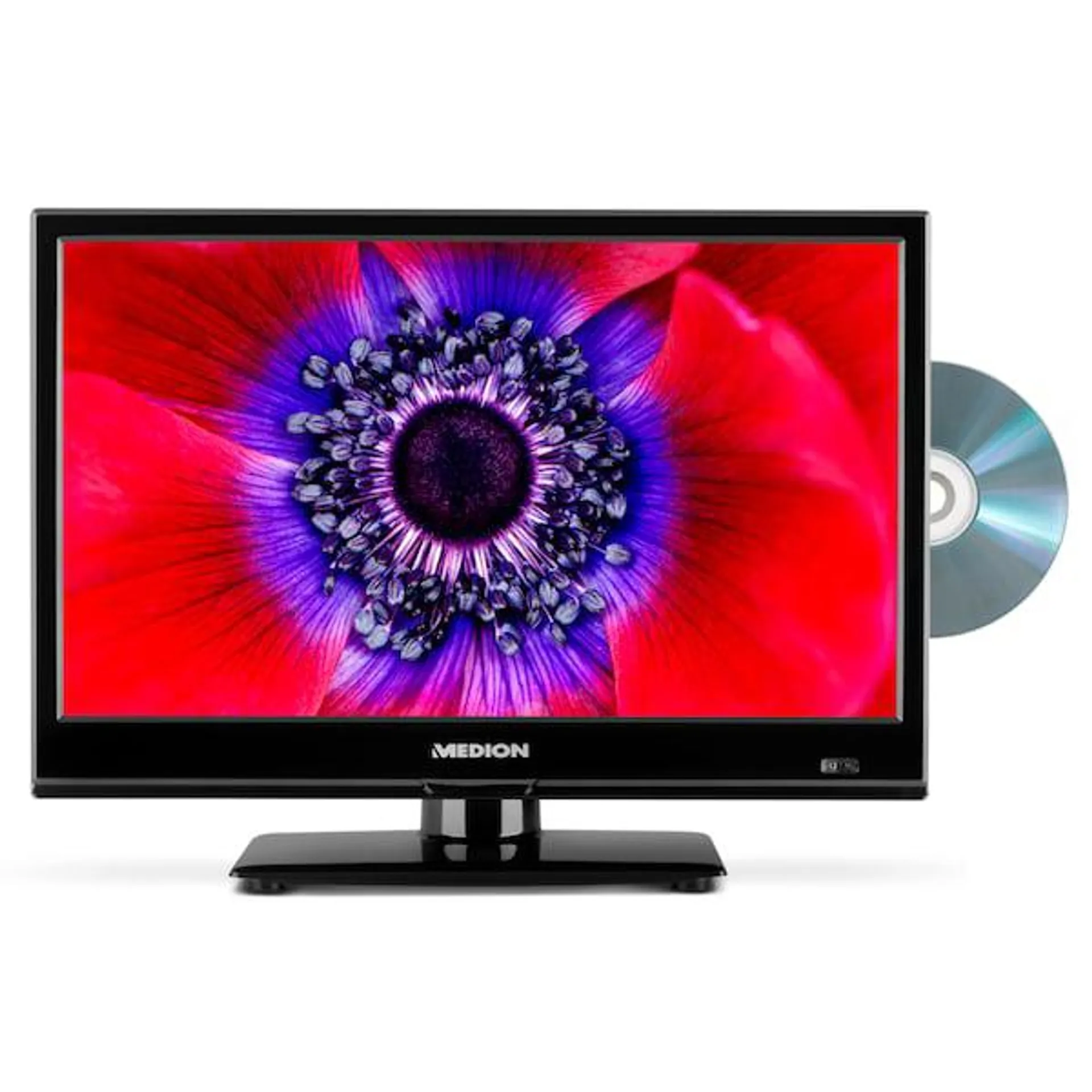 MEDION® Televisión LIFE® E11909 (MD 20059), TV LCD de 47 cm (19''), HD Triple Tuner, reproductor de DVD integrado, adaptador para coche, CI+