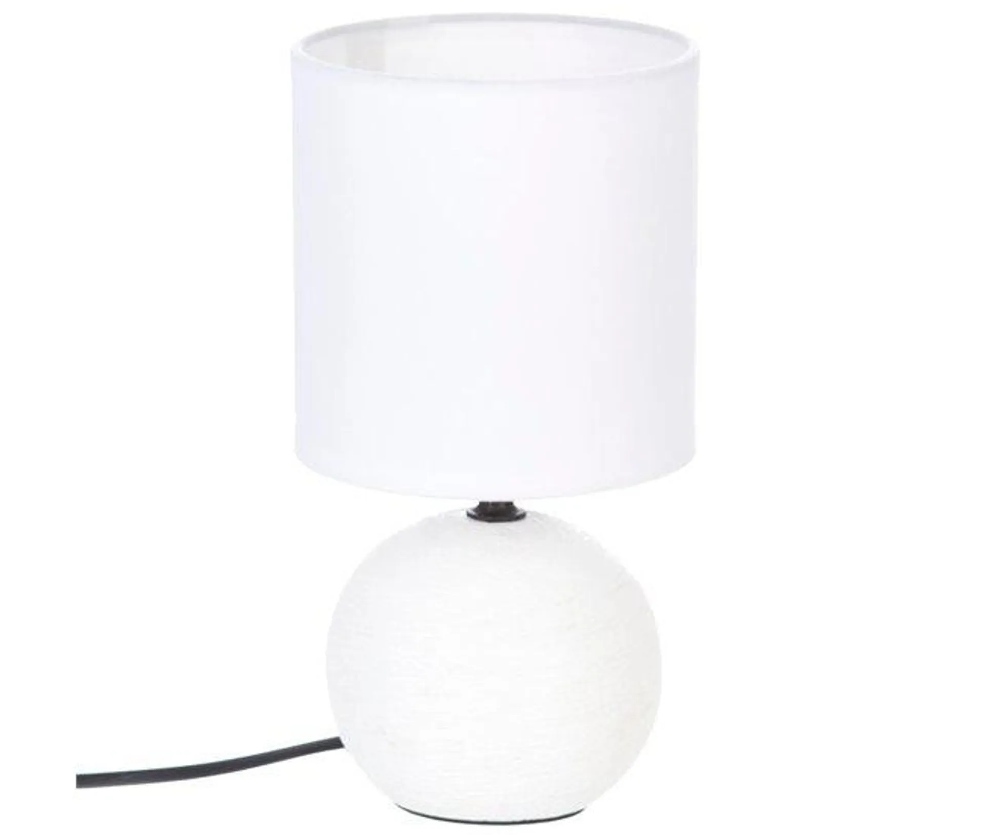 Lámpara de cerámica blanca H25