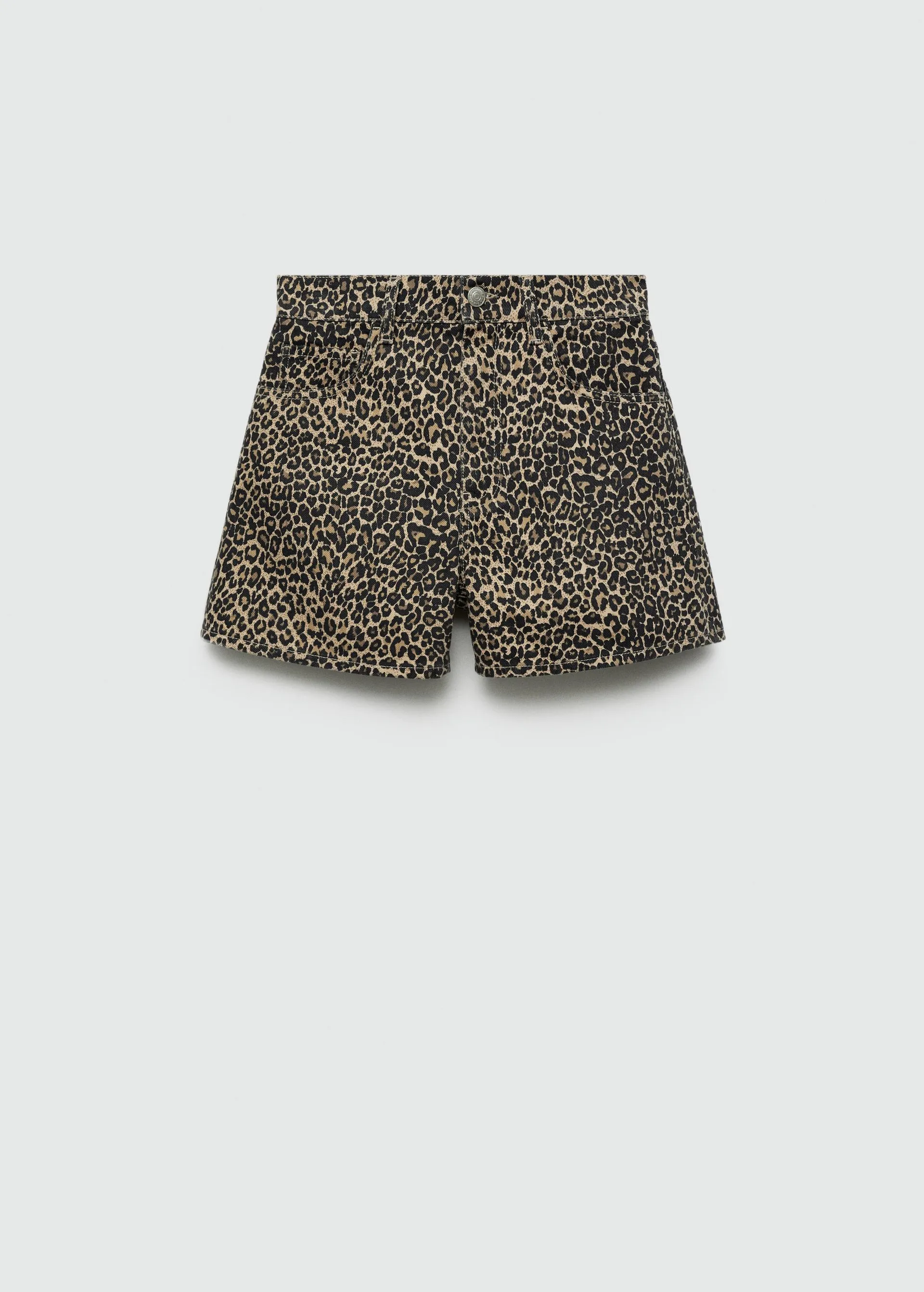 Shorts rectos leopardo