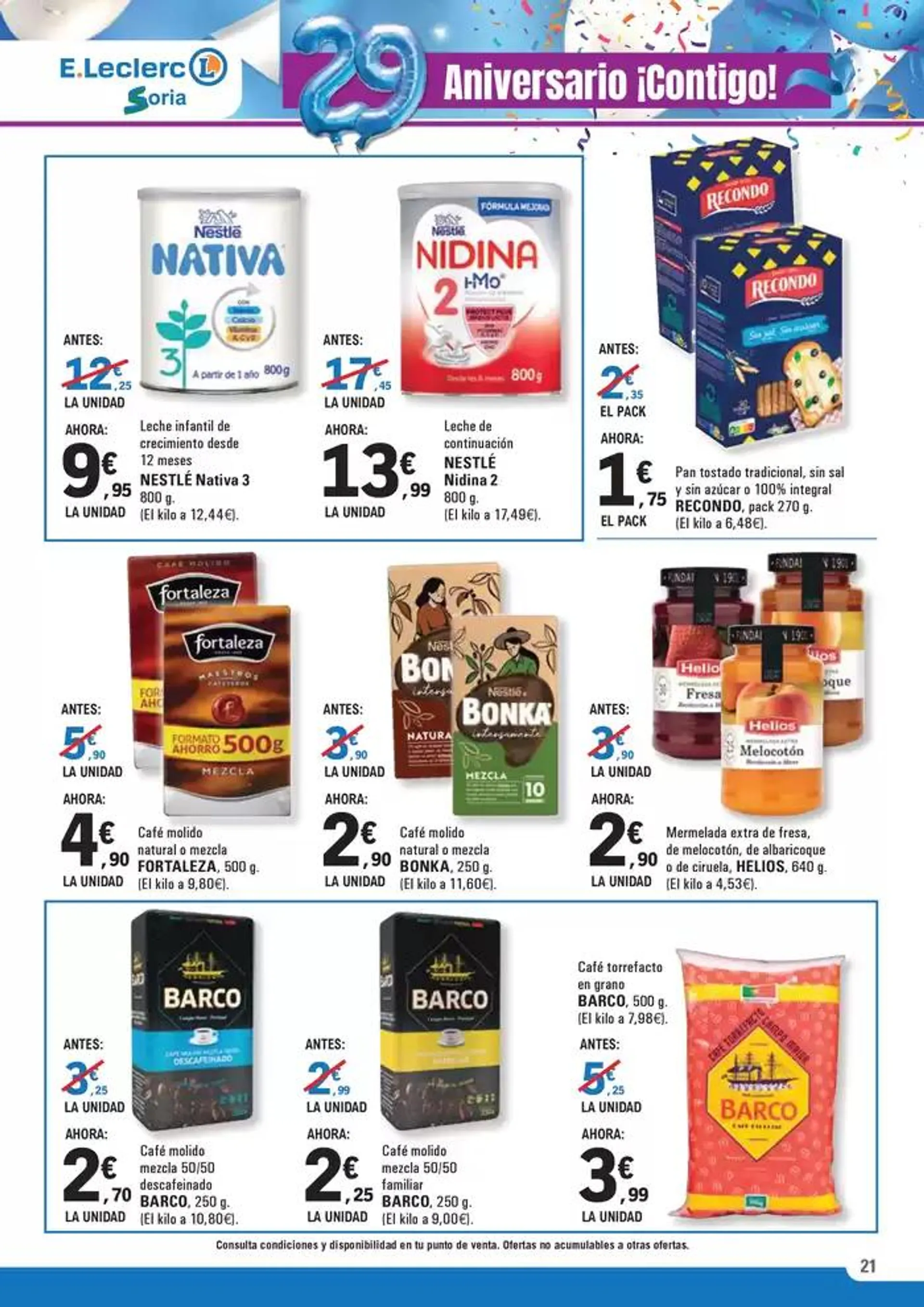Catálogo de 29º Aniversario – Parte II E.Leclerc Soria 21 de mayo al 31 de mayo 2025 - Página 21