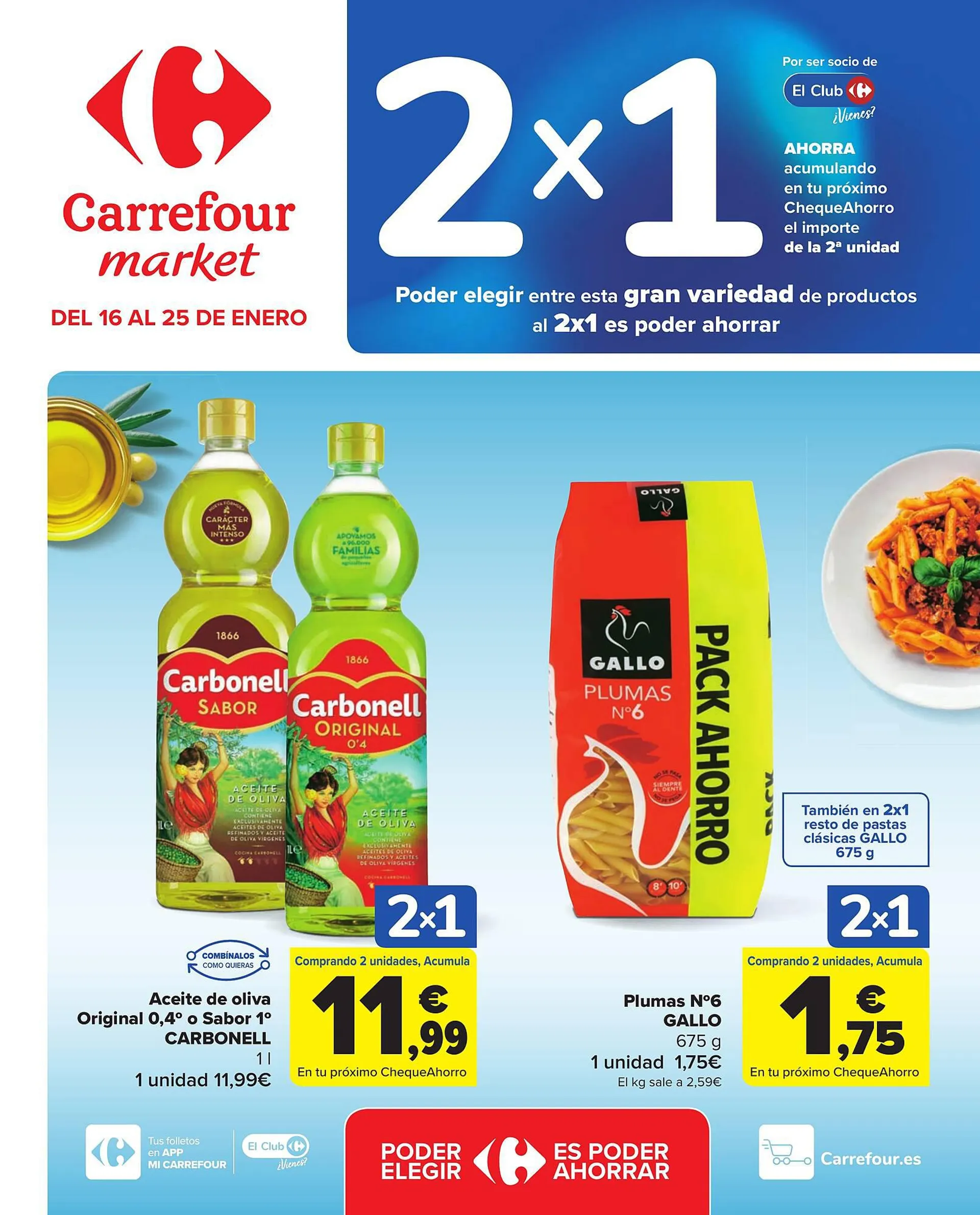 Catálogo de Folleto Carrefour Market 16 de enero al 25 de enero 2024 - Página 