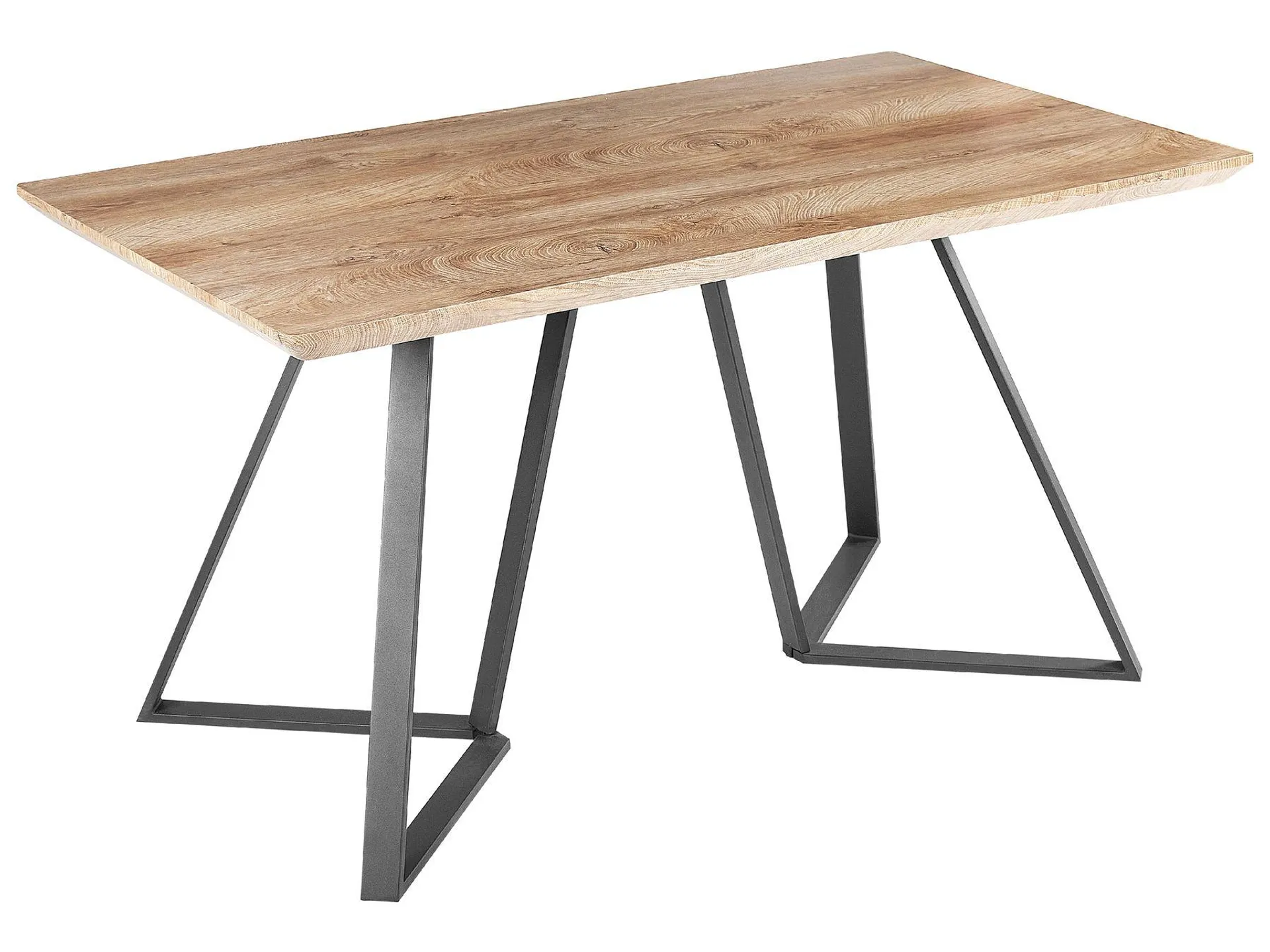 Mesa de comedor UPTON Marrón claro 140 cm 80 cm