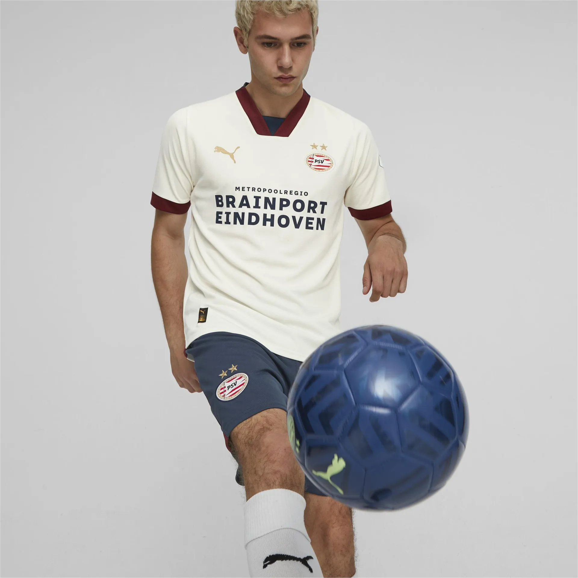Camiseta deportiva 23/24 PSV Eindhoven réplica visitante para hombre