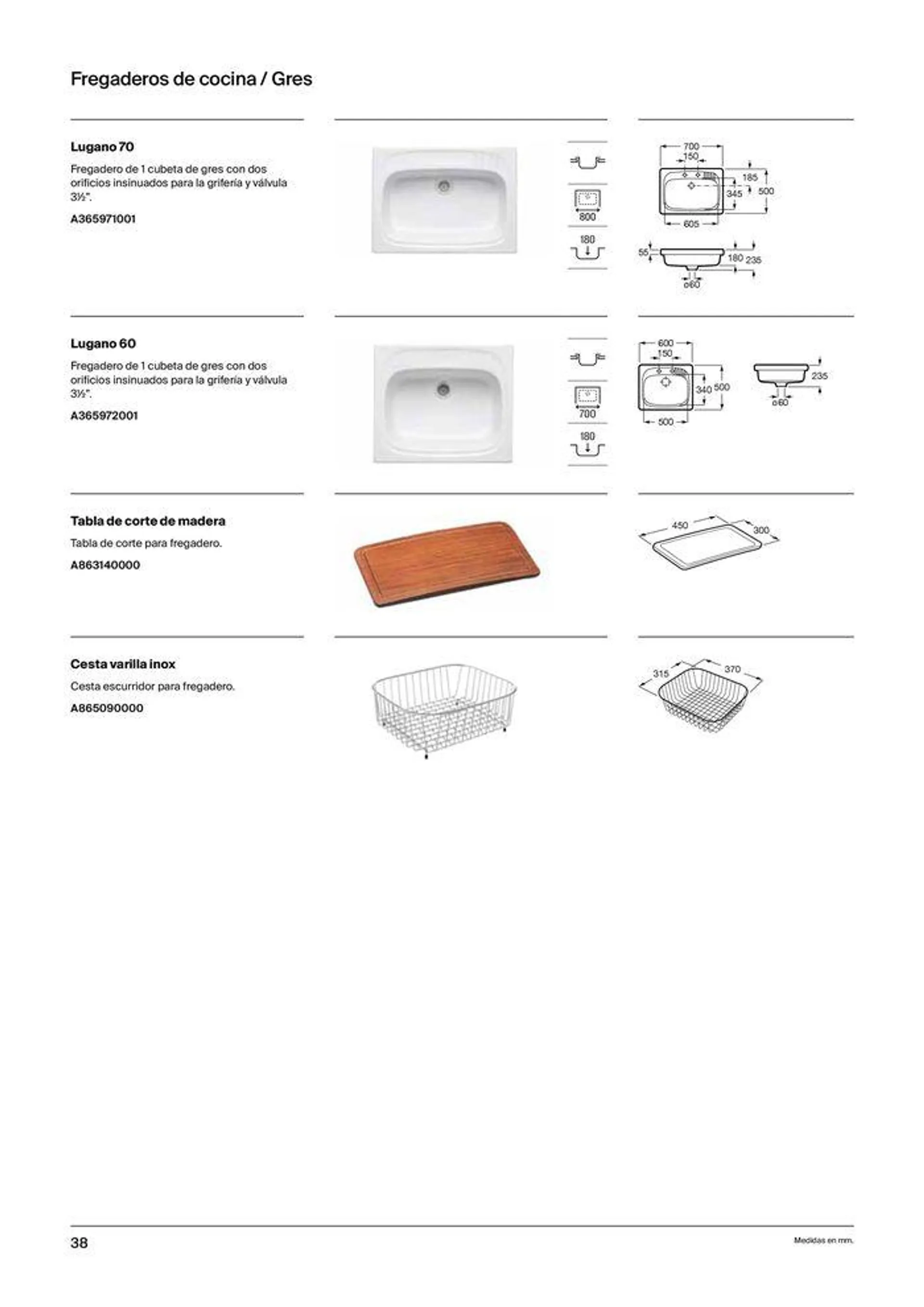Catálogo de Fregaderos y grifería para cocina 19 de septiembre al 31 de diciembre 2024 - Página 40