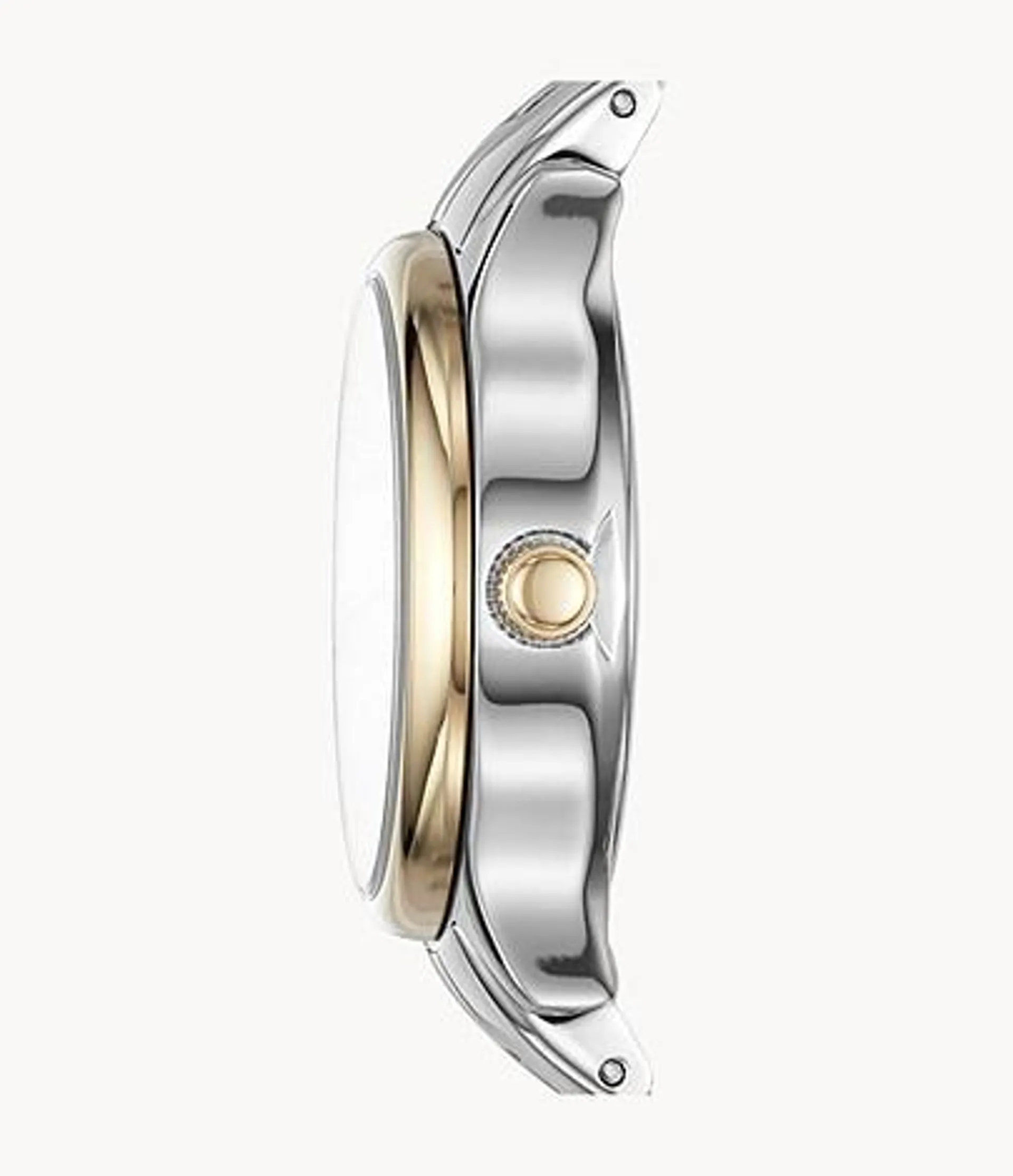 Reloj Modern Sophisticate de acero inoxidable en dos tonos con tres agujas