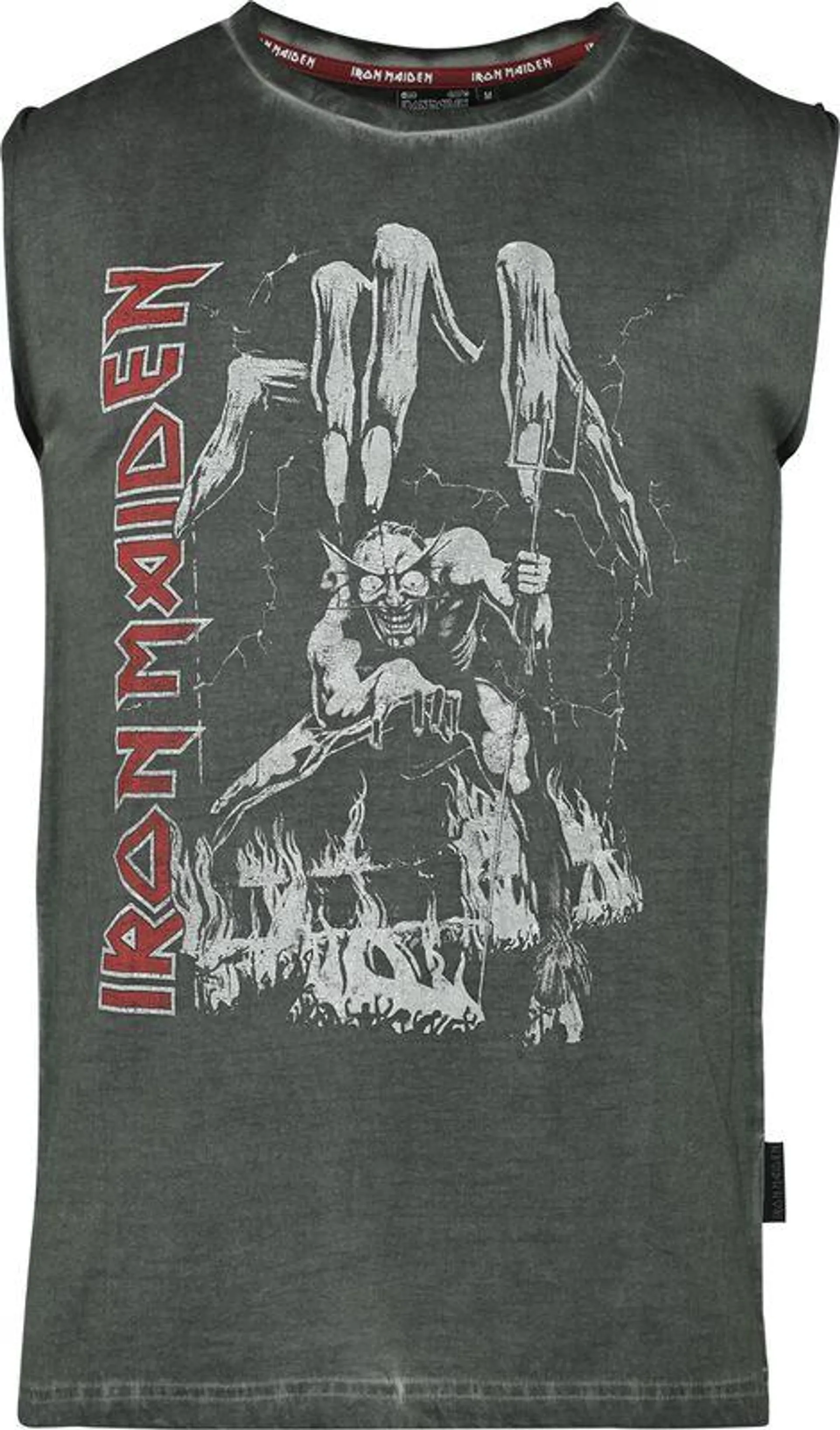 "EMP Signature Collection" Top tirante ancho Gris de Iron Maiden