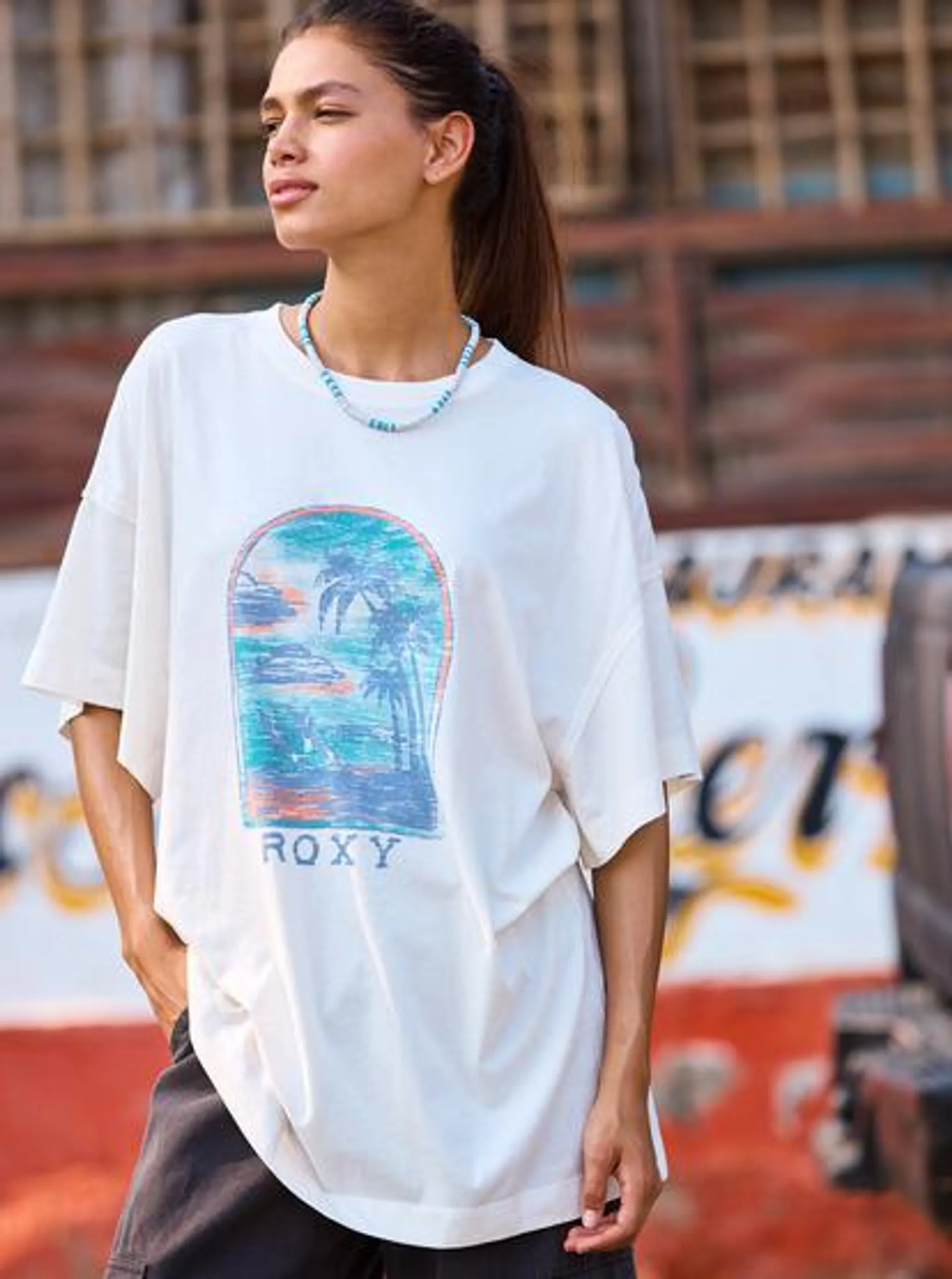 Sweeter Sun B - Camiseta oversize de manga corta para Mujer