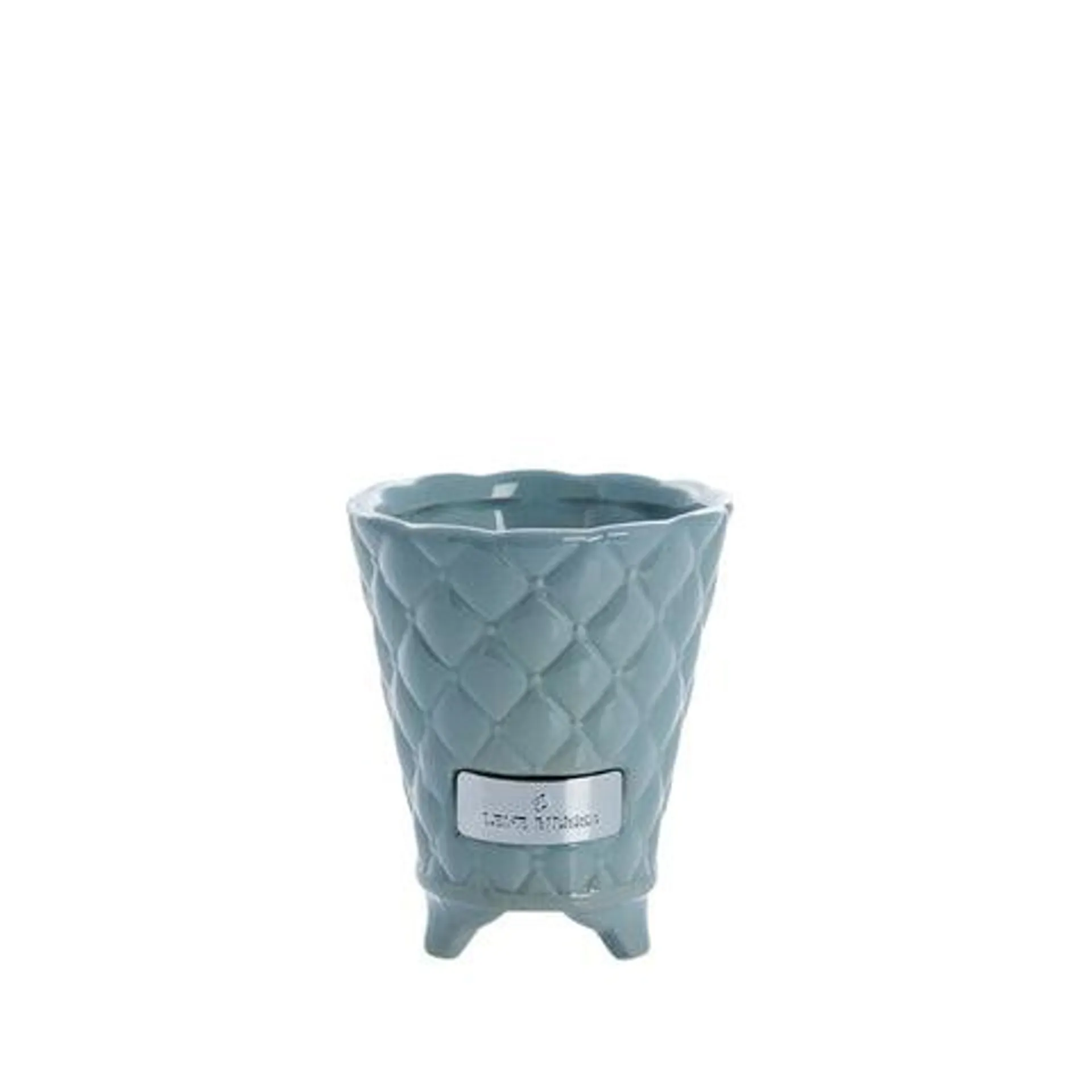 Precious flower pot Ø10 H12 light blue