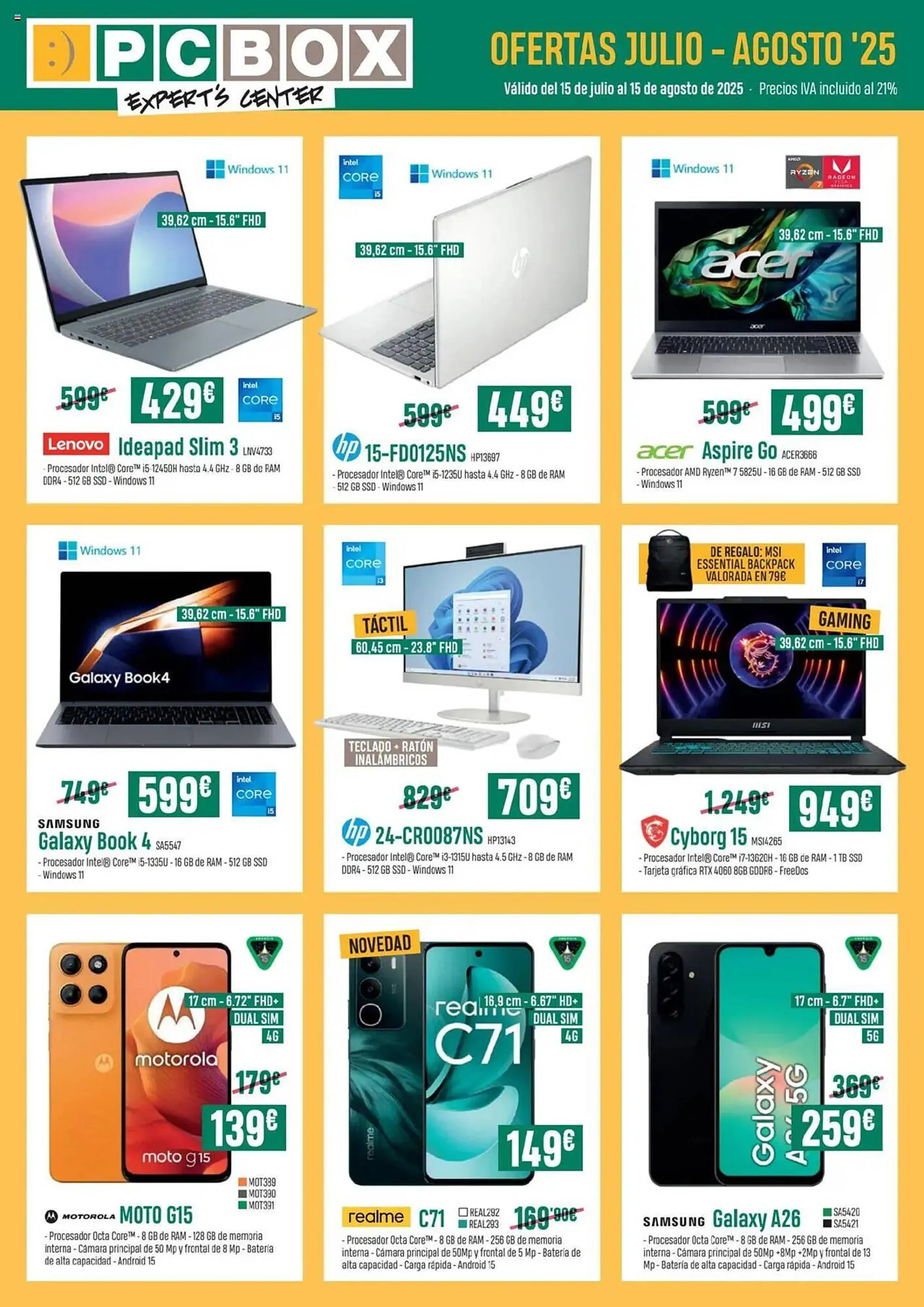 Catálogo de Folleto PCBox 15 de julio al 15 de agosto 2025 - Página 1