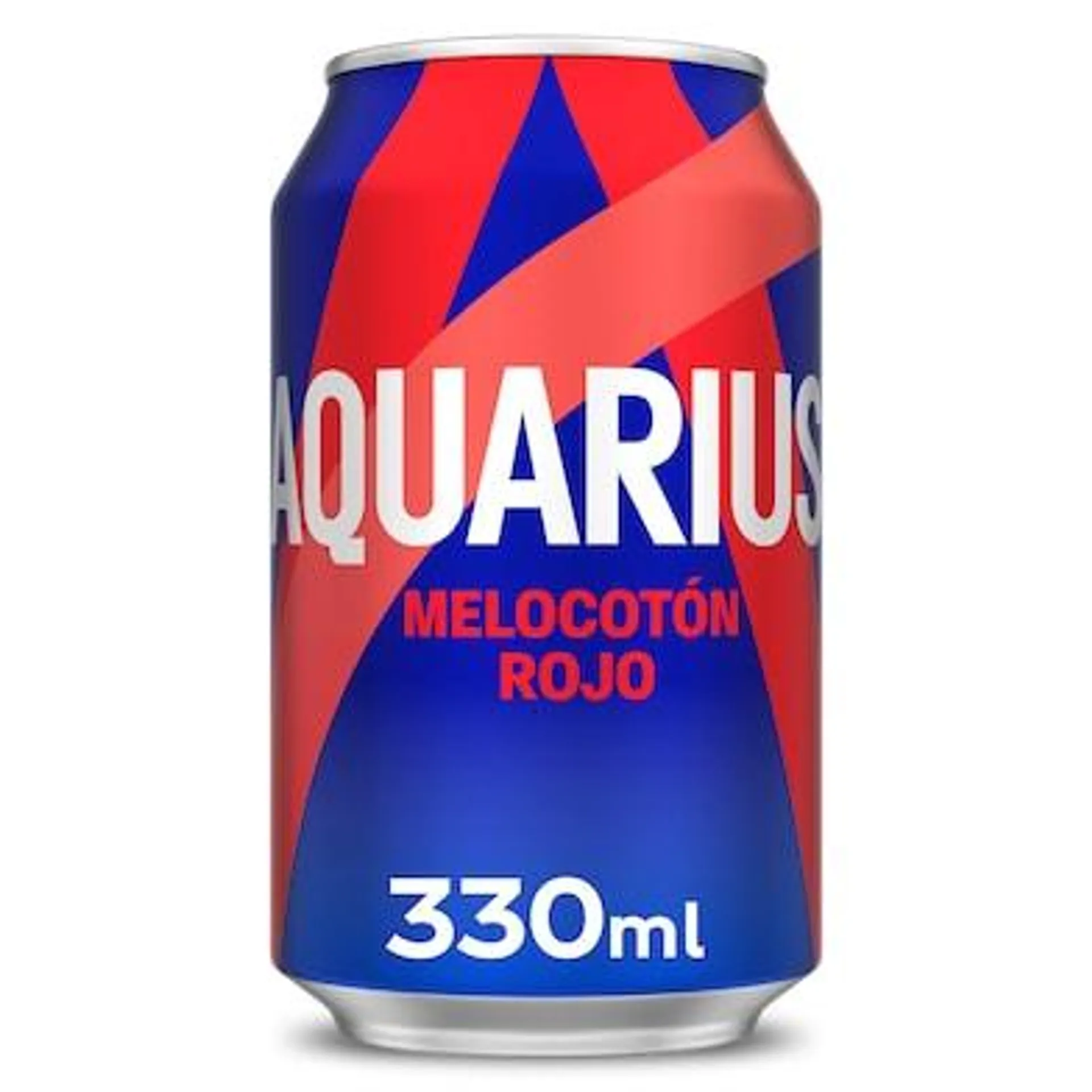 Bebida refrescante de melocotón rojo Aquarius lata 330 ml