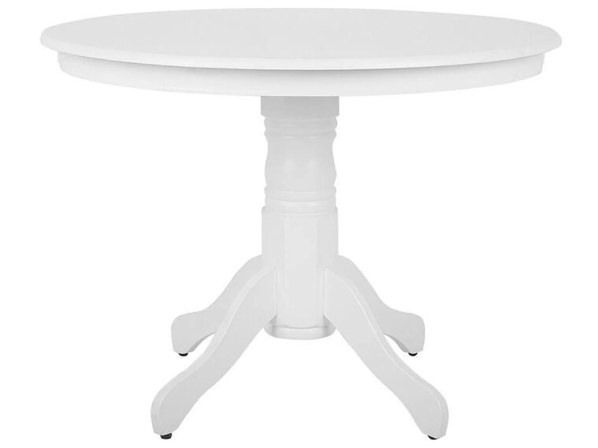 Mesa de comedor blanca ø 100 cm AKRON