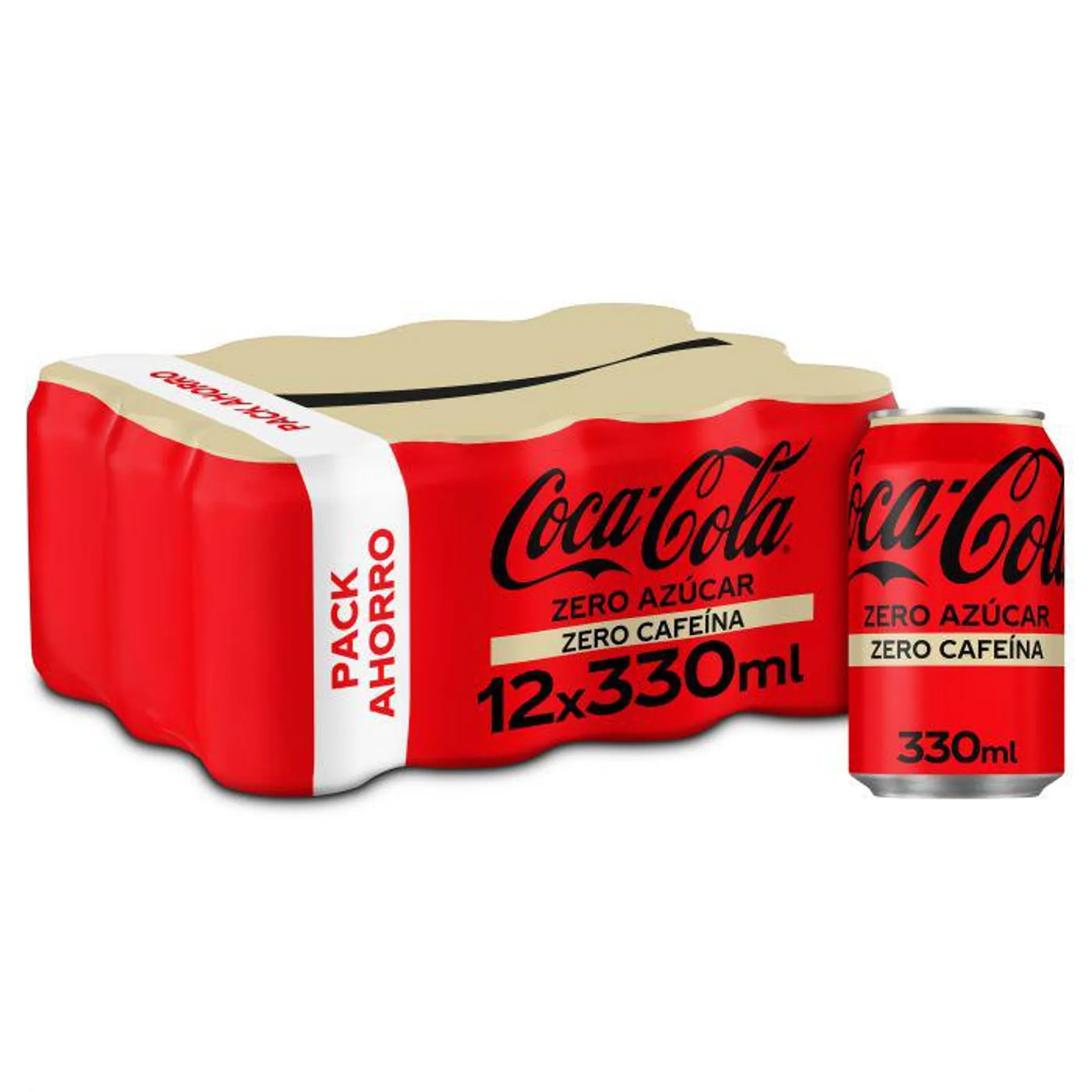 Refresco zero zero cola coca cola p-12 33cl