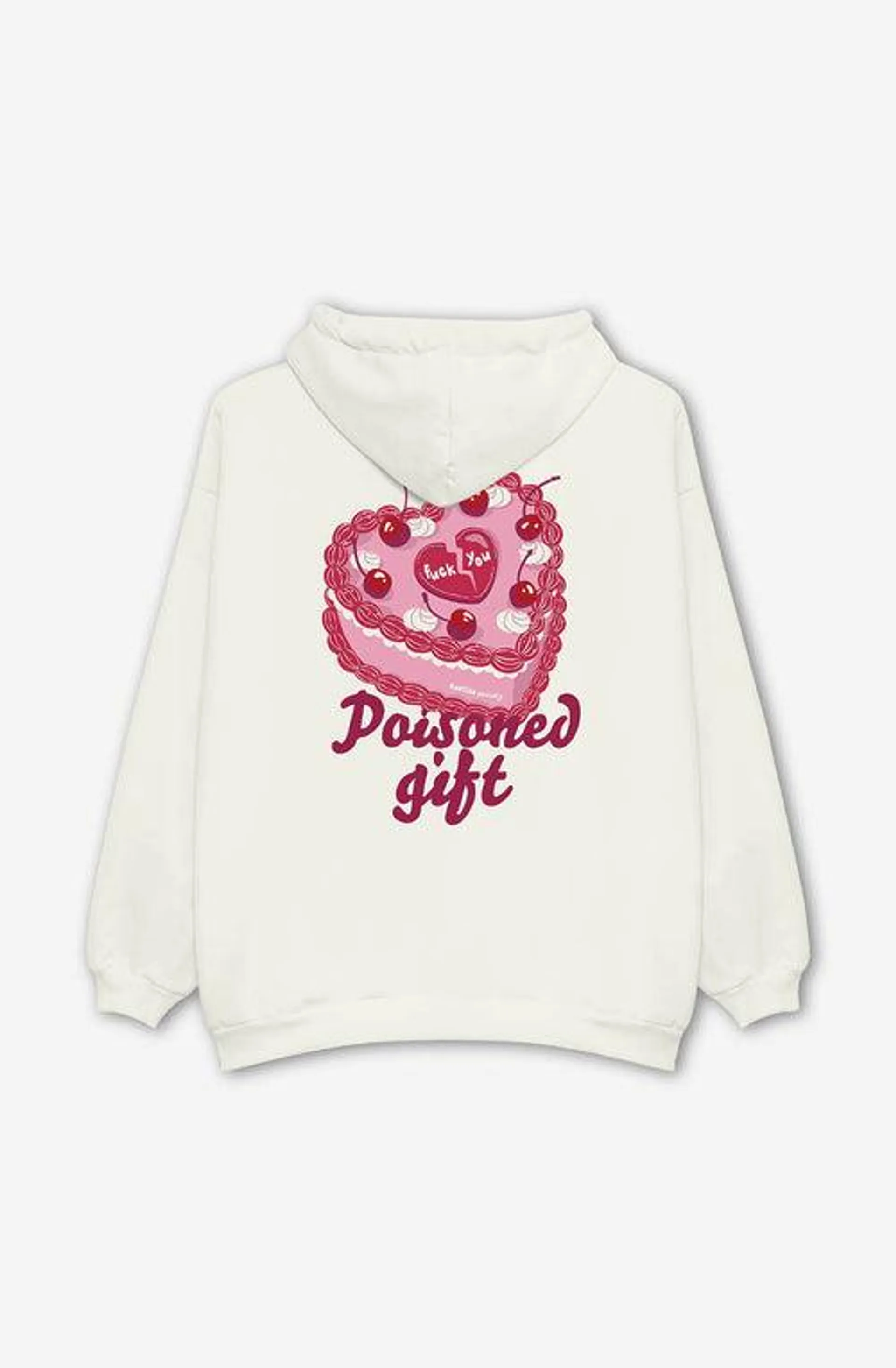 Sudadera Poisoned Gift Ivory