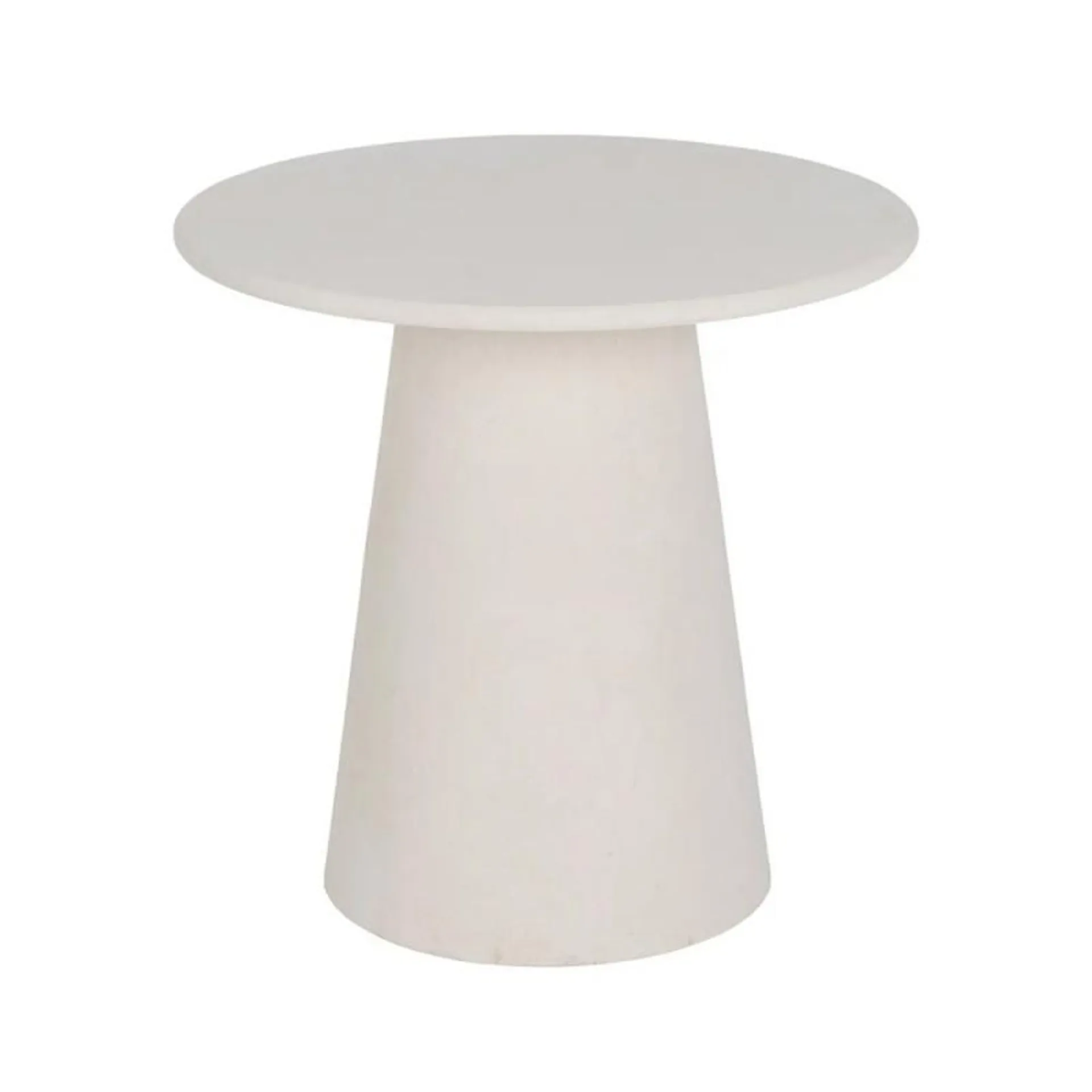 Wilma white side table, ø44cm