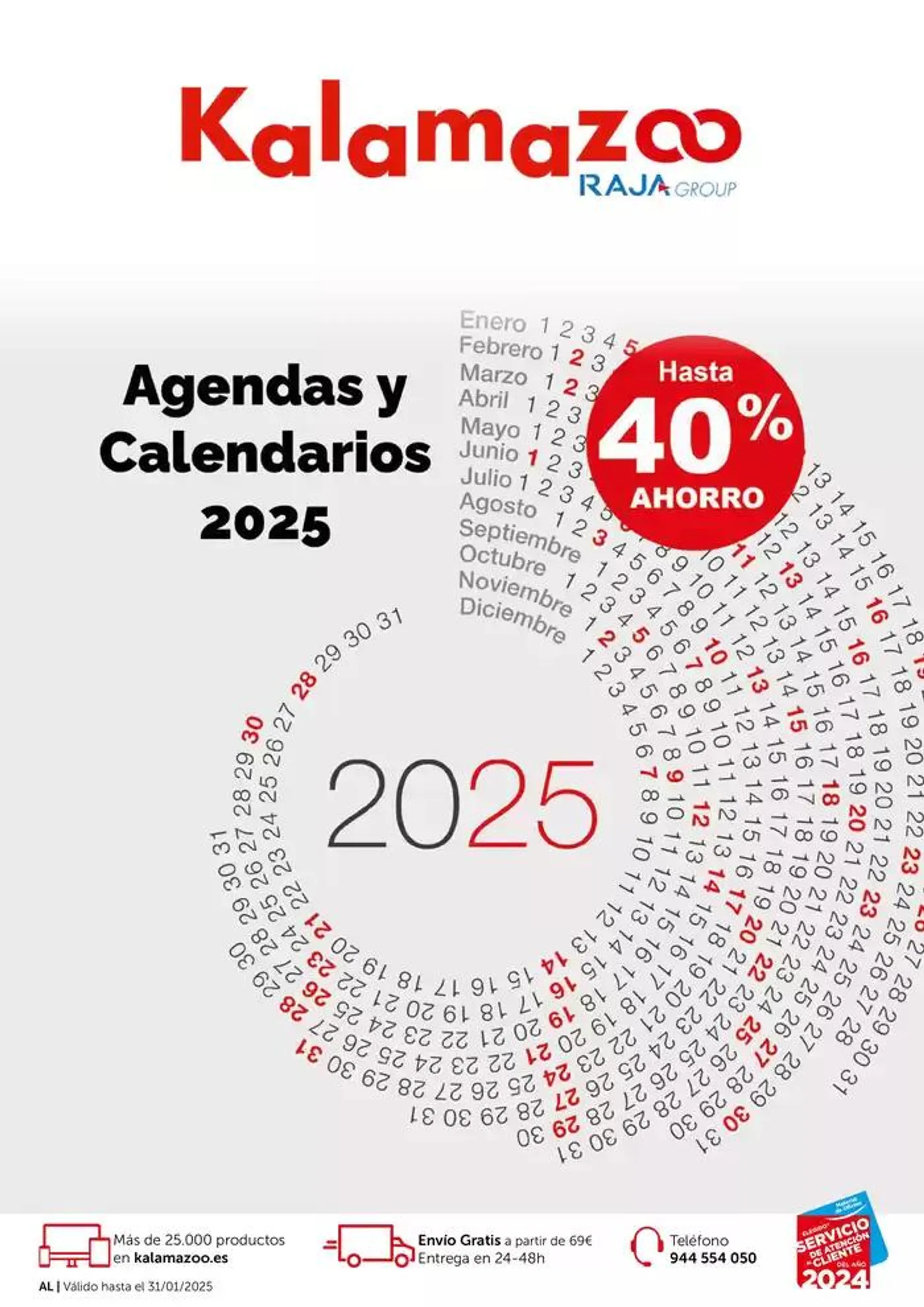 Staples Kalamazoo Agendas y Calendarios 2025 - 1