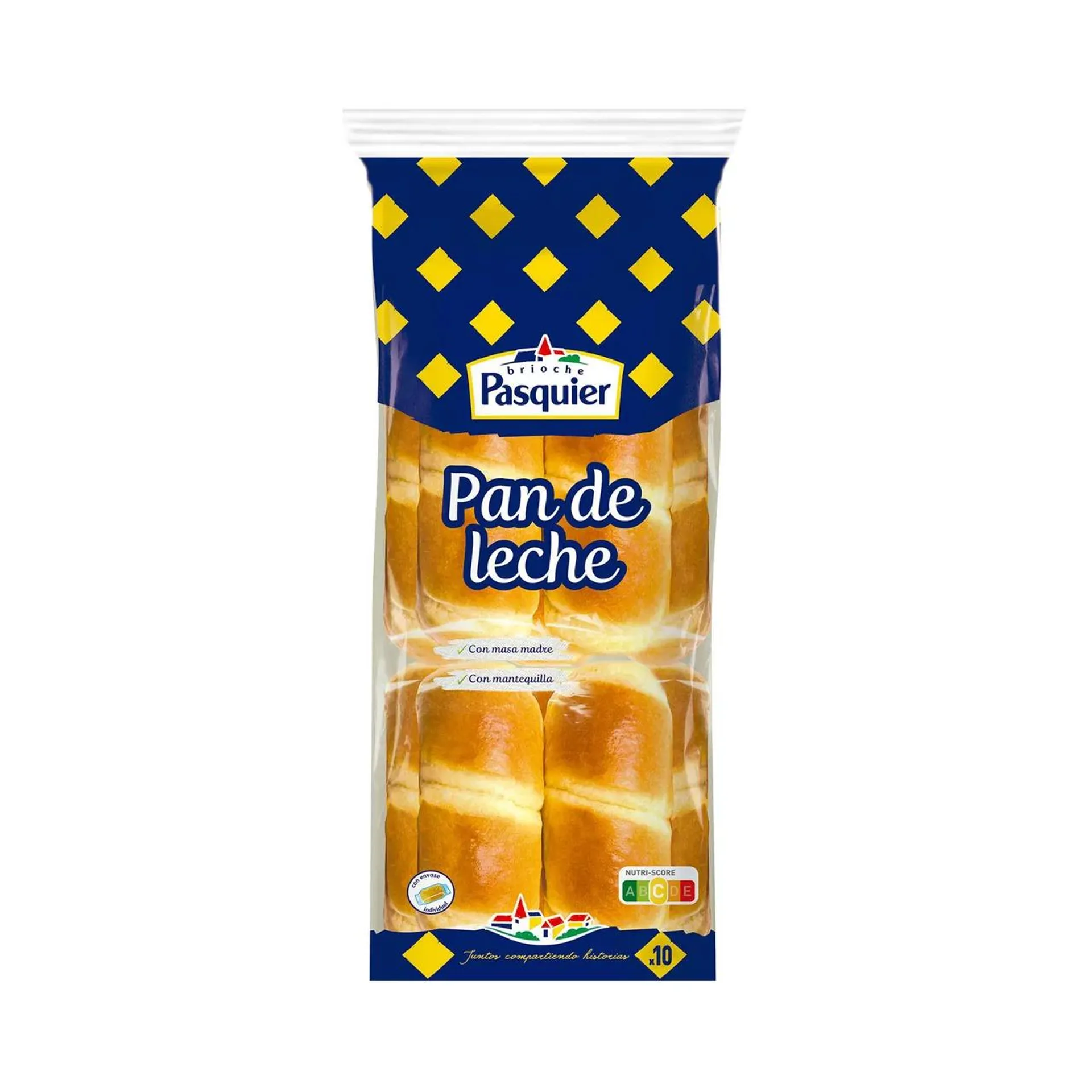 PASQUIER Pan de leche 10 uds. 350 g.