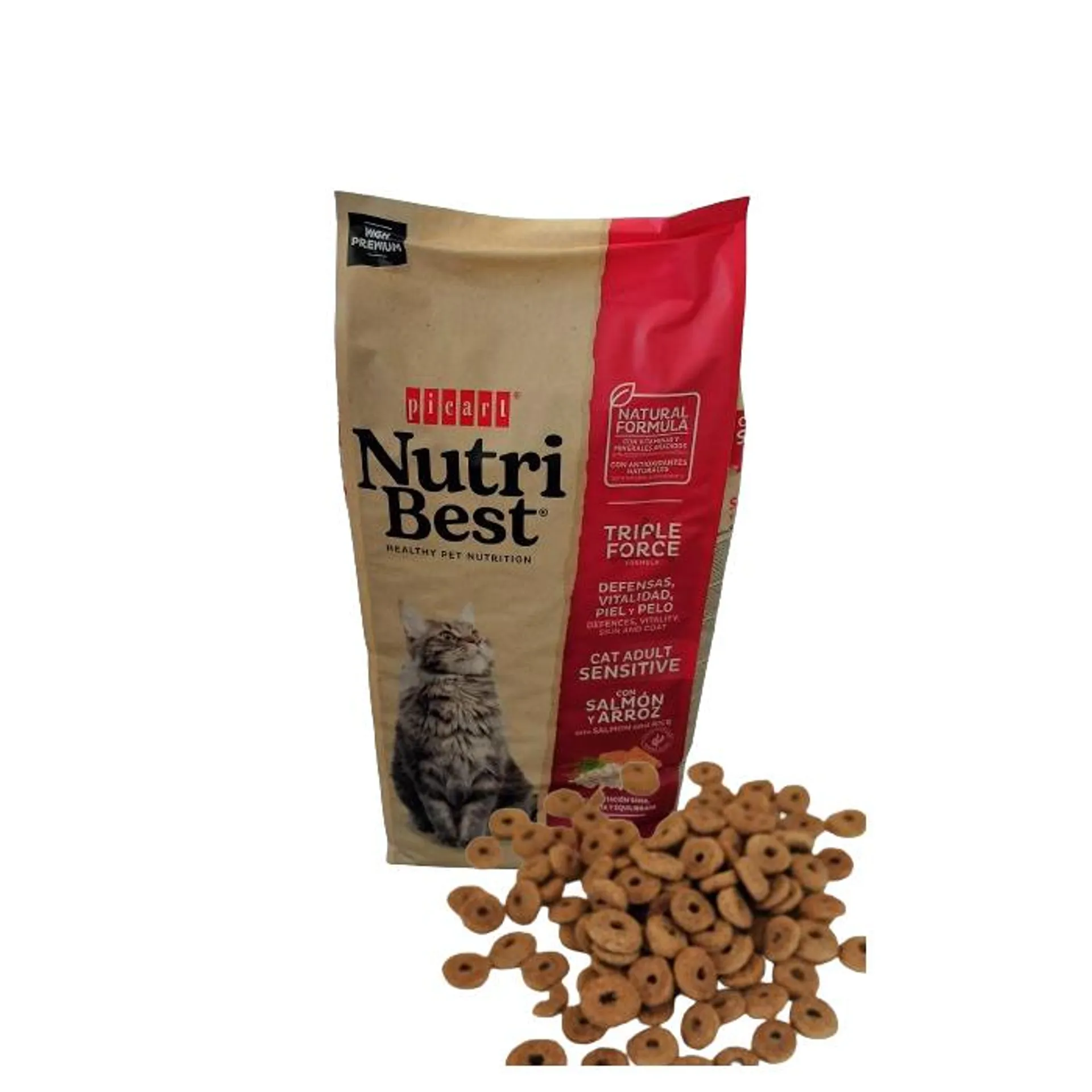 Picart Nutribest Cat Adult Sensitive Salmón Rice 15kg