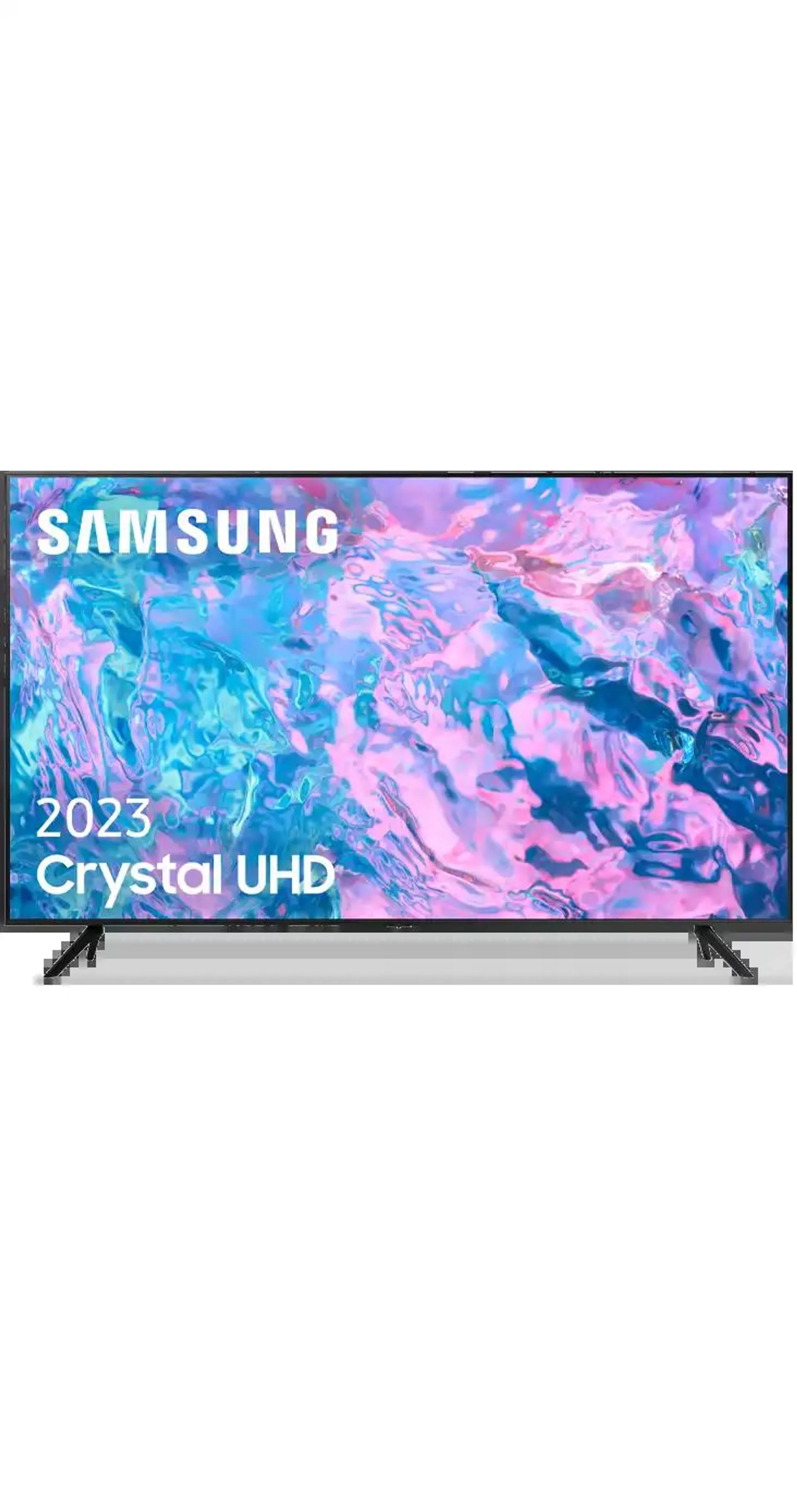 Samsung televisor 43 Smart TV UHD 4K CU7105 negro