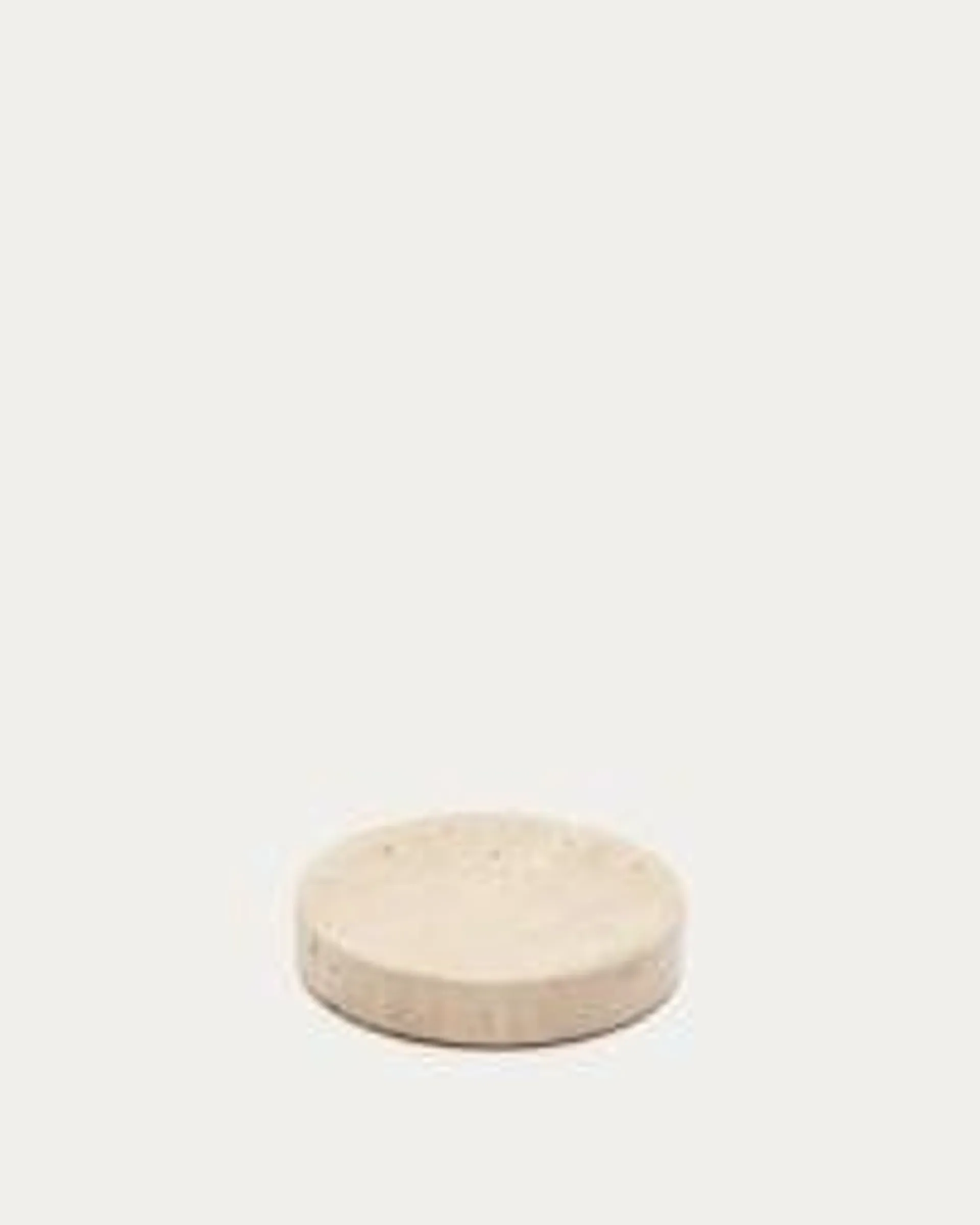 Portacepillos Macre de travertino beige
