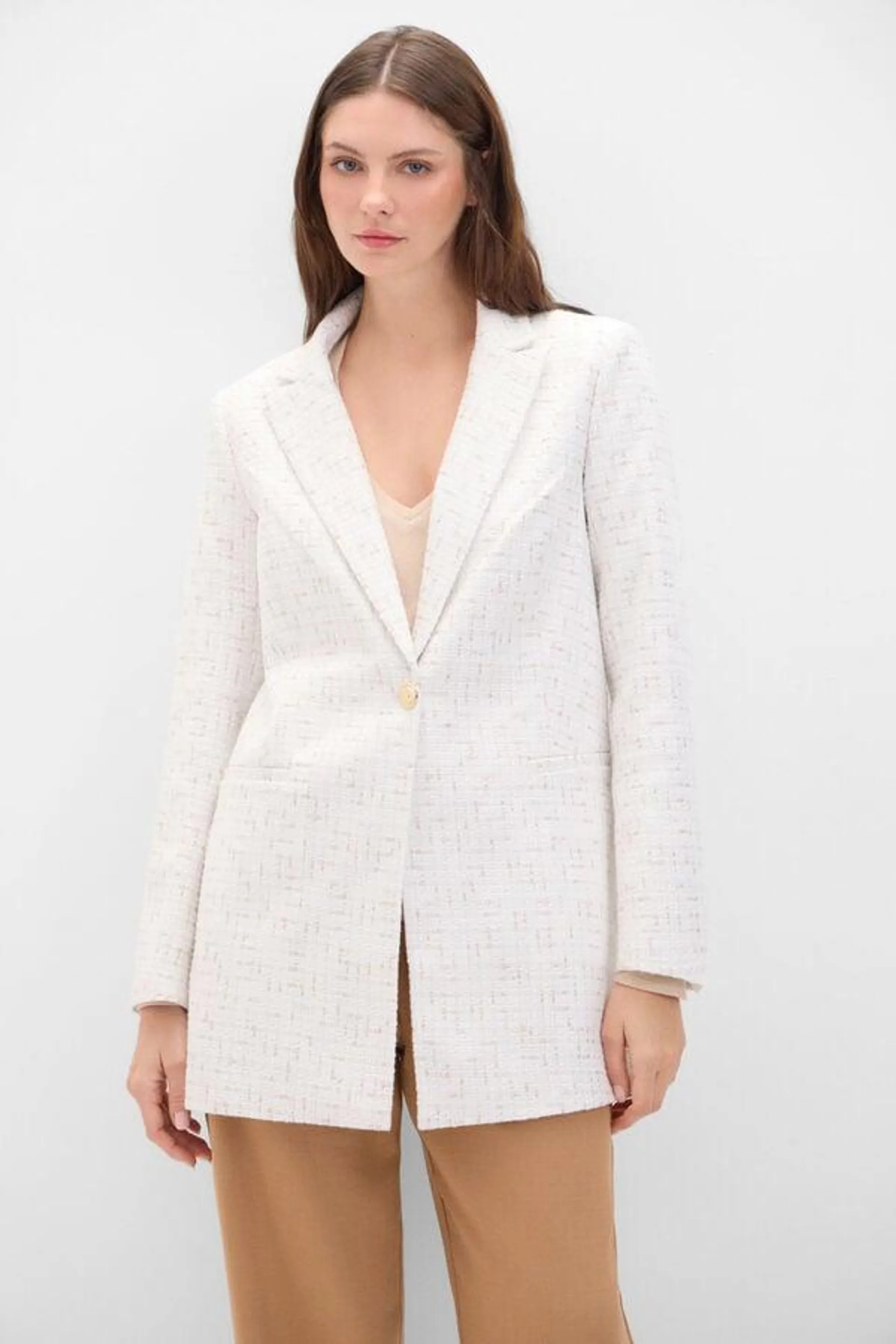 Blazer levita cuadros