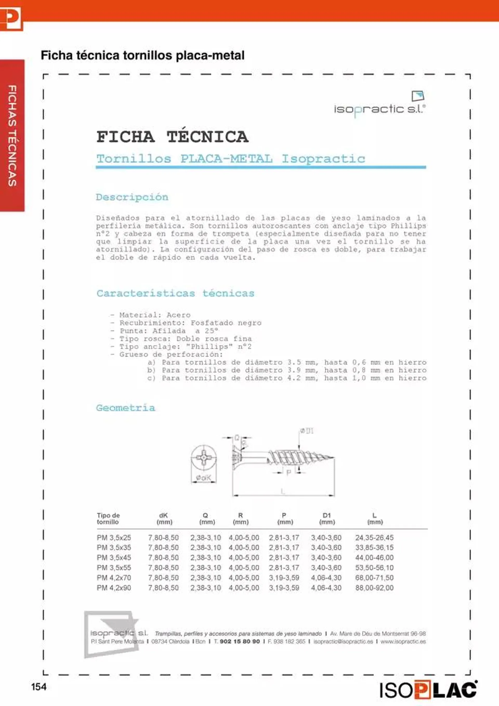 Catálogo de Manual Técnico Isoplac 15 de noviembre al 30 de noviembre 2024 - Página 154