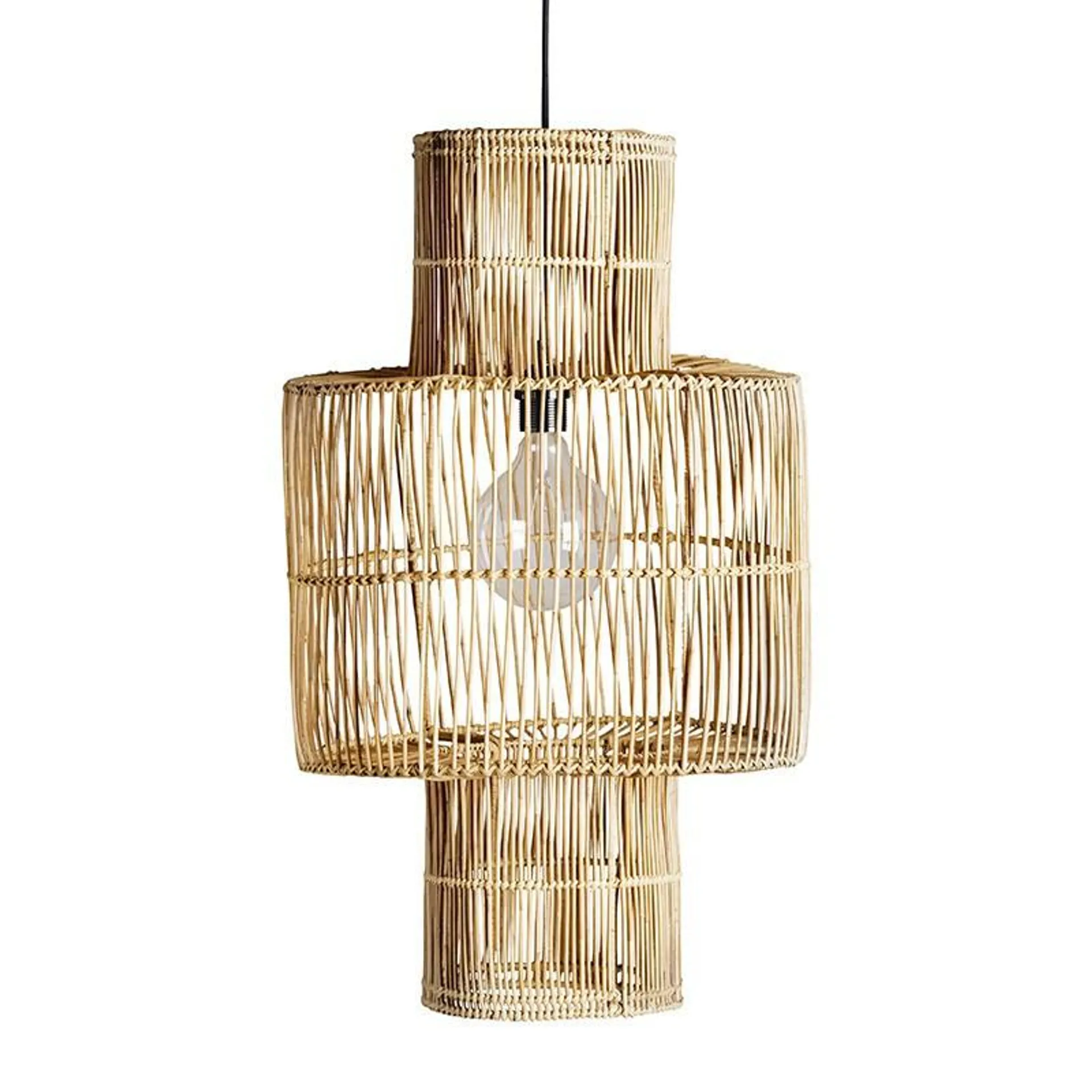 Bird rattan lampshade