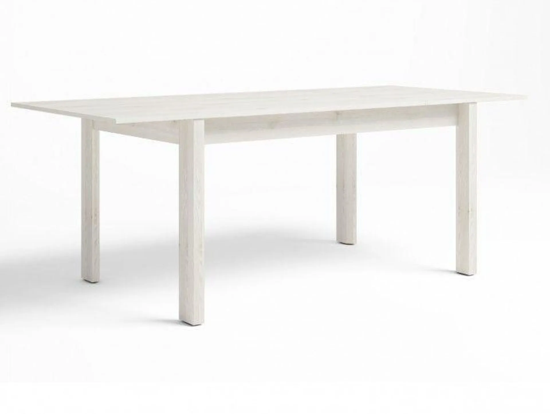Mesa de comedor extensible de 140 cm color blanco nordic