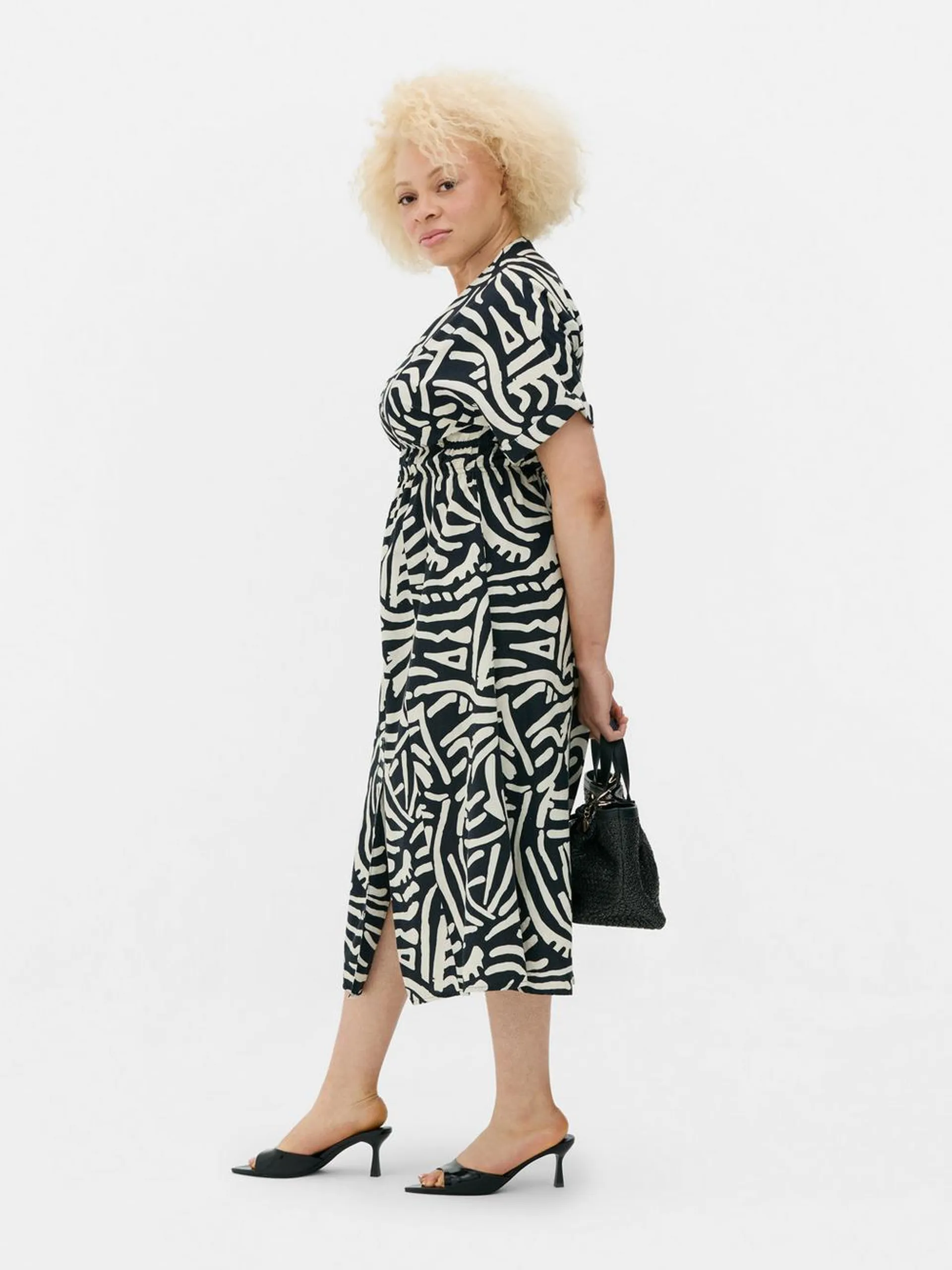 Vestido camisero midi
